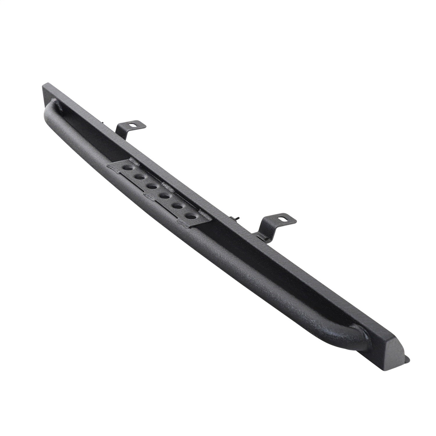 SRC Classic Rock Rails w/Step; Textured Black; No Drill Installation; Smittybilt 76638