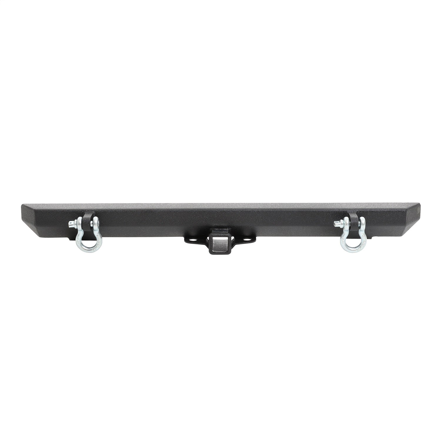 SRC Classic Rear Bumper; Textured Black Powder Coat; Incl. D-Rings; Smittybilt 76750D