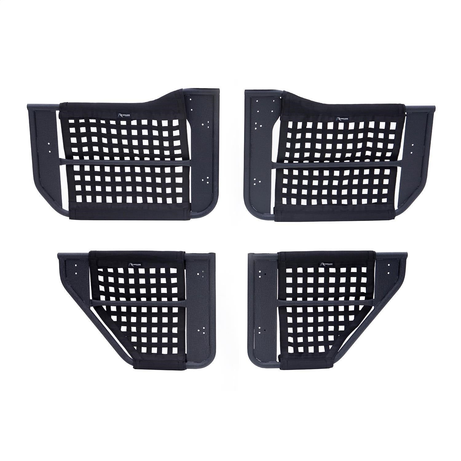 Rampage 7685 Trail Doors; Black; Pair; Rampage 7685