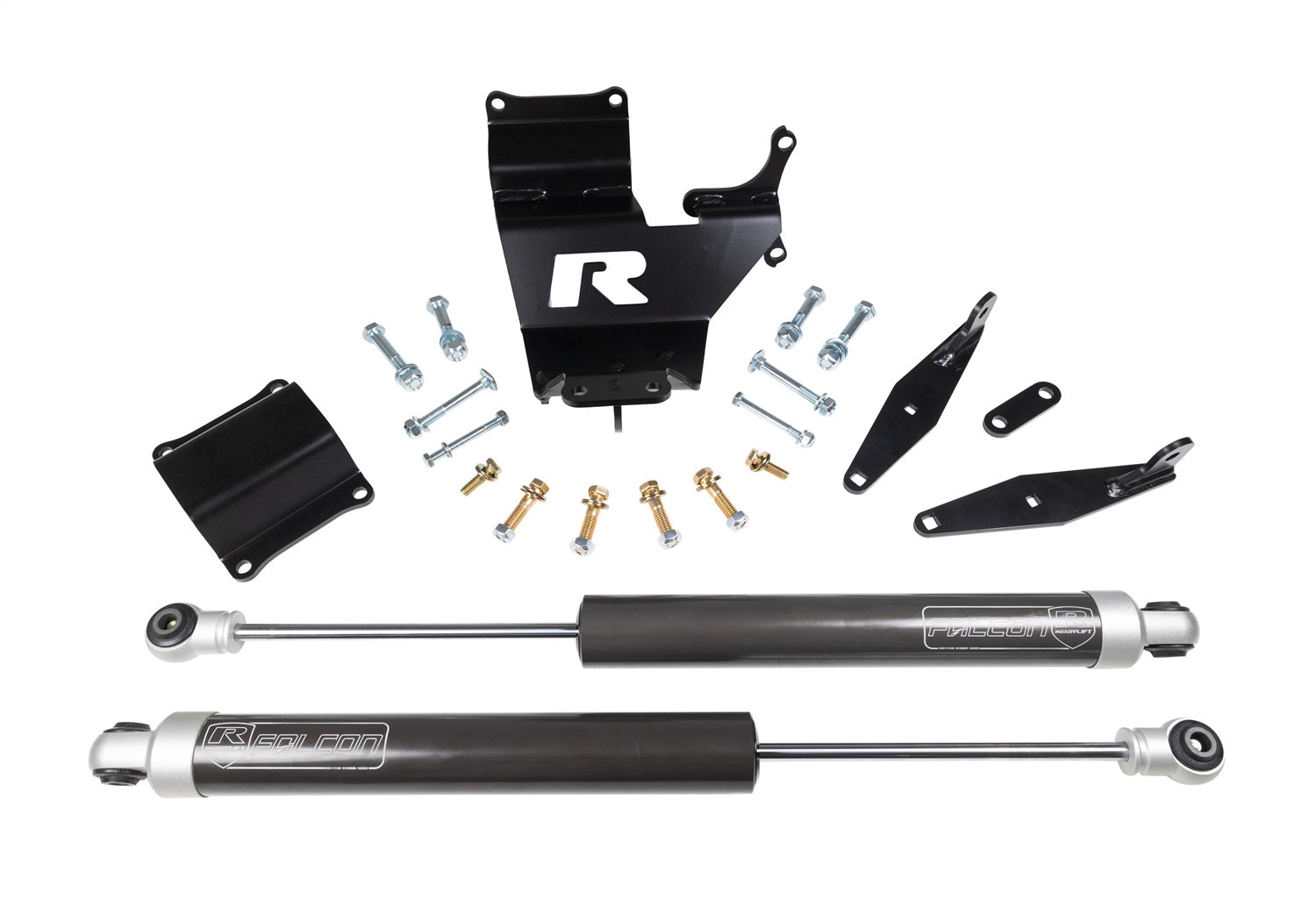 ReadyLift 77-25210 Dual Steering Stabilizer; w/Falcon Shocks; ReadyLift 77-25210