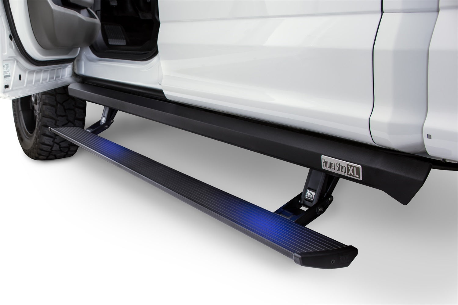 AMP Research 77121-01A PowerStep™ XL; Incl. OEM Style Illumination; Black; AMP Research 77121-01A