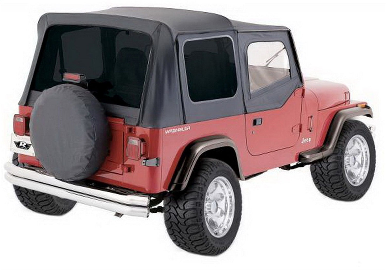 Rampage 773215 Tire Cover; Black Denim; 30-32 in.; Rampage 773215
