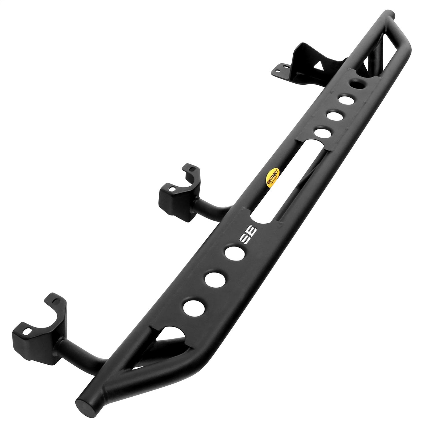 SRC Side Armor w/Steps; Light Textured Black; Smittybilt 77634