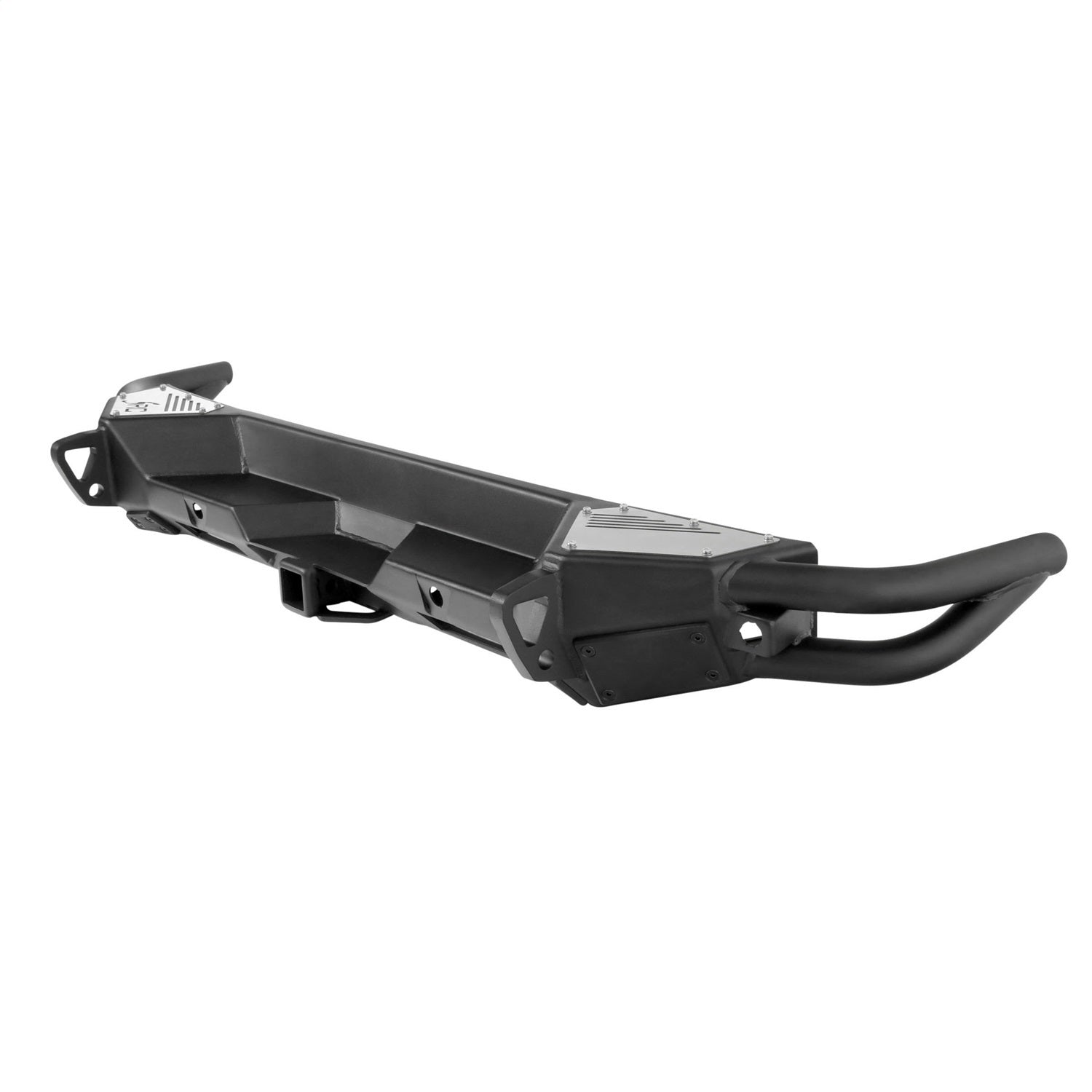 SRC GEN 2 Rear Bumper; Textured Black; Incl. D-Ring and Winch Plate; Smittybilt 77714