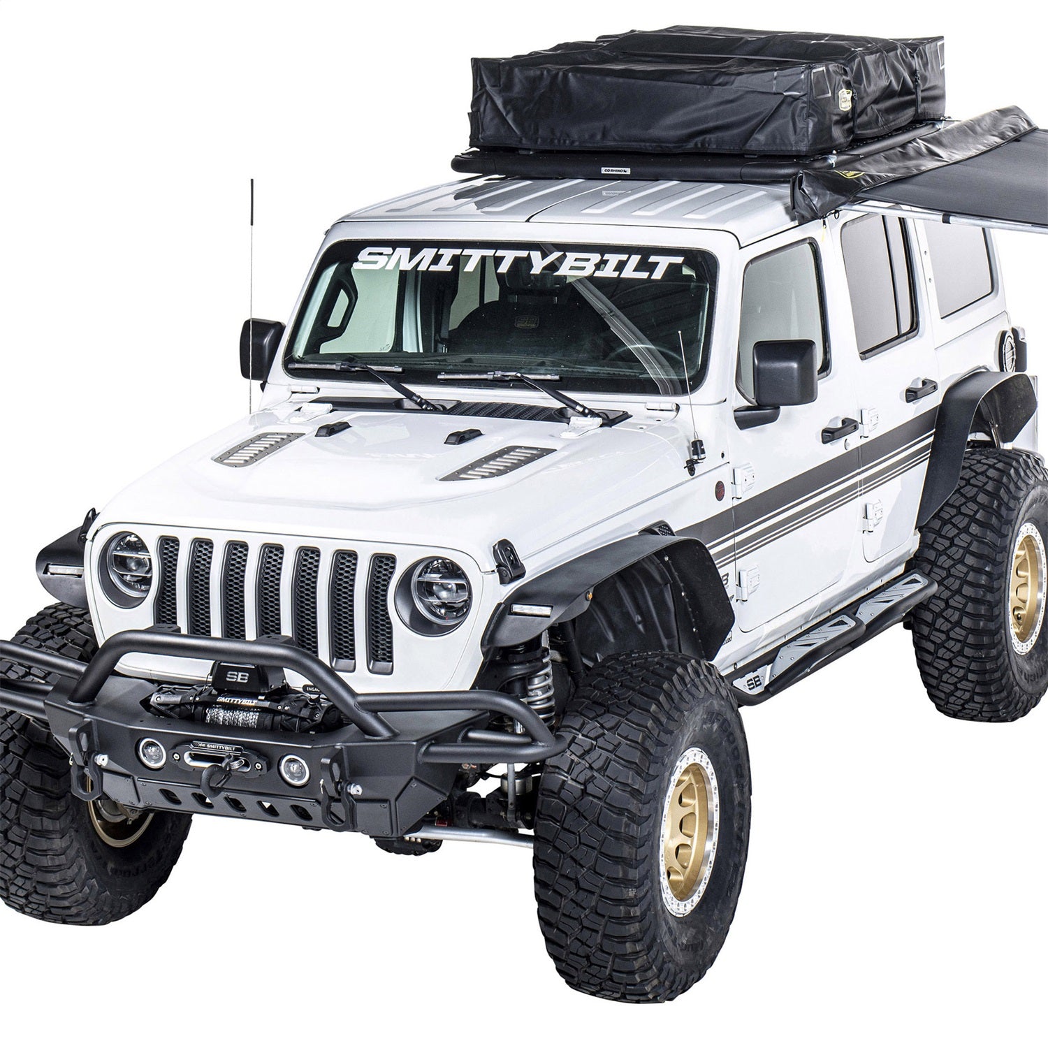 Complete Set Of 4 Fender Flares; Includes Both Front And Rear Fenders; Smittybilt 77837