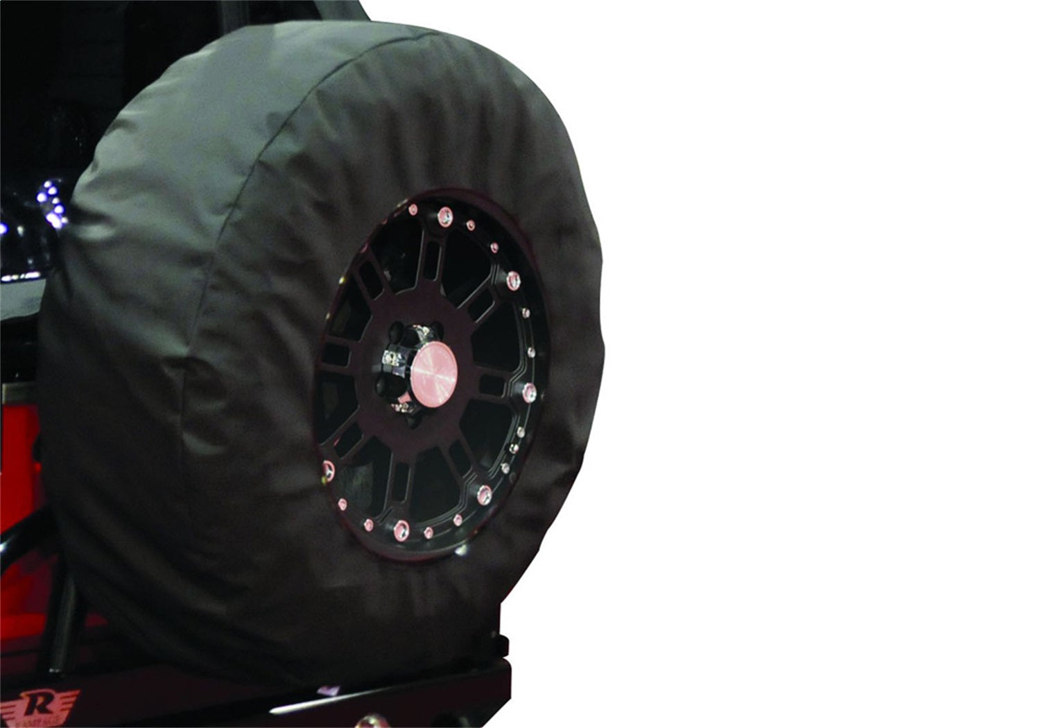 Rampage 783535 Tire Cover; Black Diamond; w/17 in. Window; 33-35 in.; Rampage 783535
