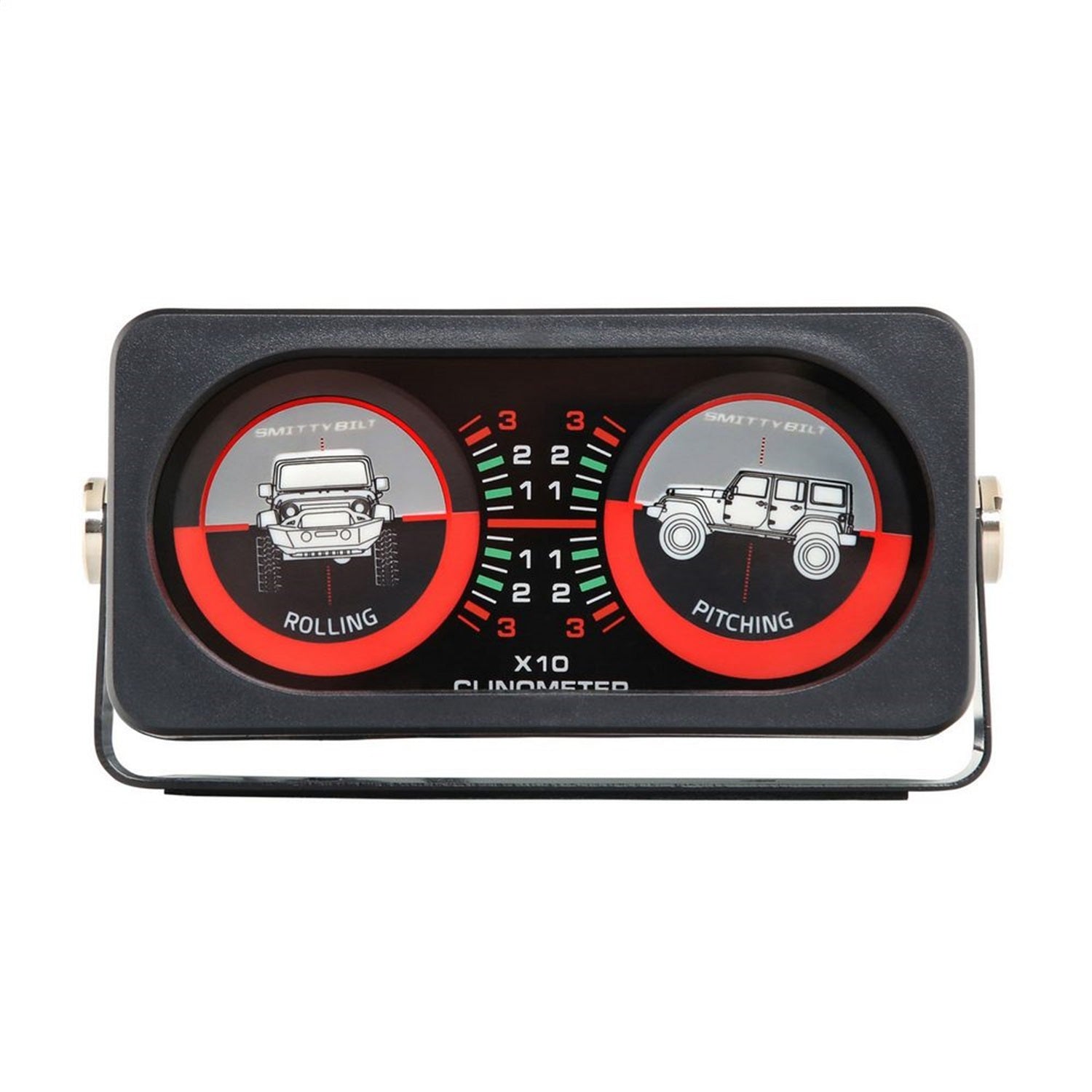 Clinometer Jeep Graphic; No Drilling Installation; Smittybilt 791005