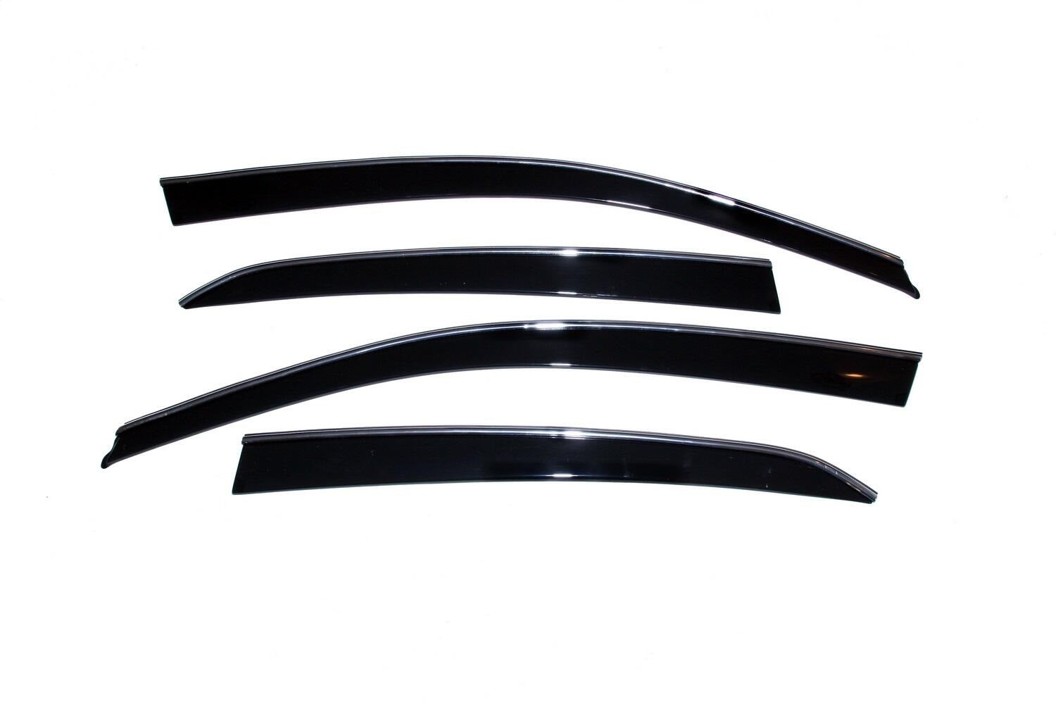 Auto Ventshade AVS 794005 Ventvisor® Low Profile Deflector 4 pc.; Smoke w/Chrome Trim; Auto Ventshade AVS 794005