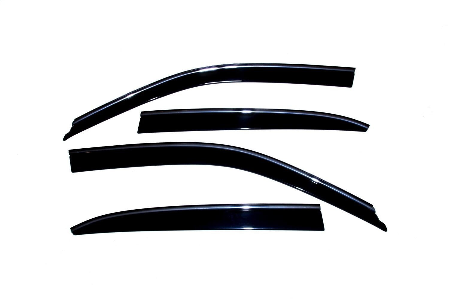 Auto Ventshade (AVS) 794006 Ventvisor® Low Profile Deflector 4 pc.; Smoke w/Chrome Trim; Auto Ventshade (AVS) 794006