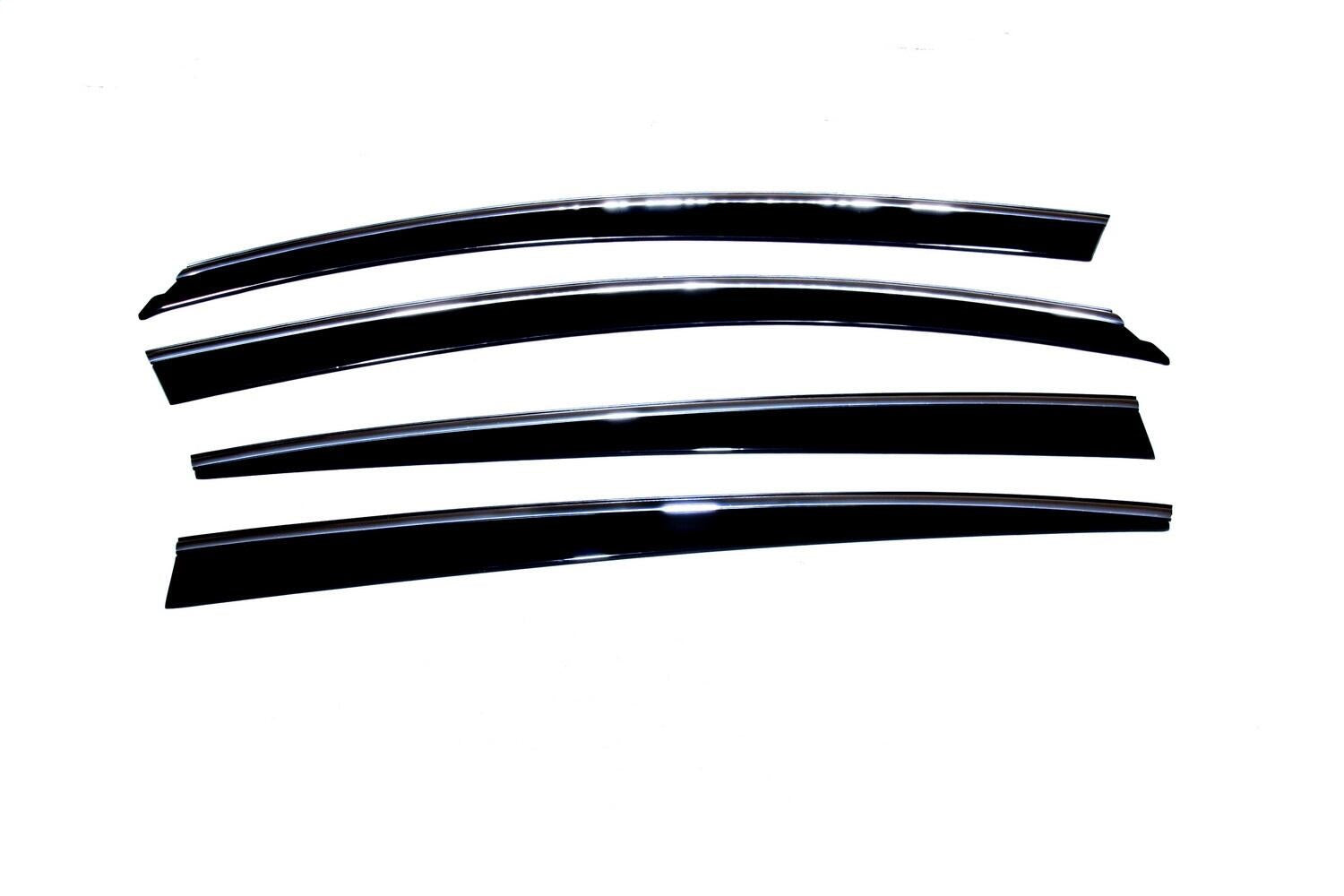 Auto Ventshade AVS 794009 Ventvisor® Low Profile Deflector 4 pc.; Smoke w/Chrome Trim; Auto Ventshade AVS 794009