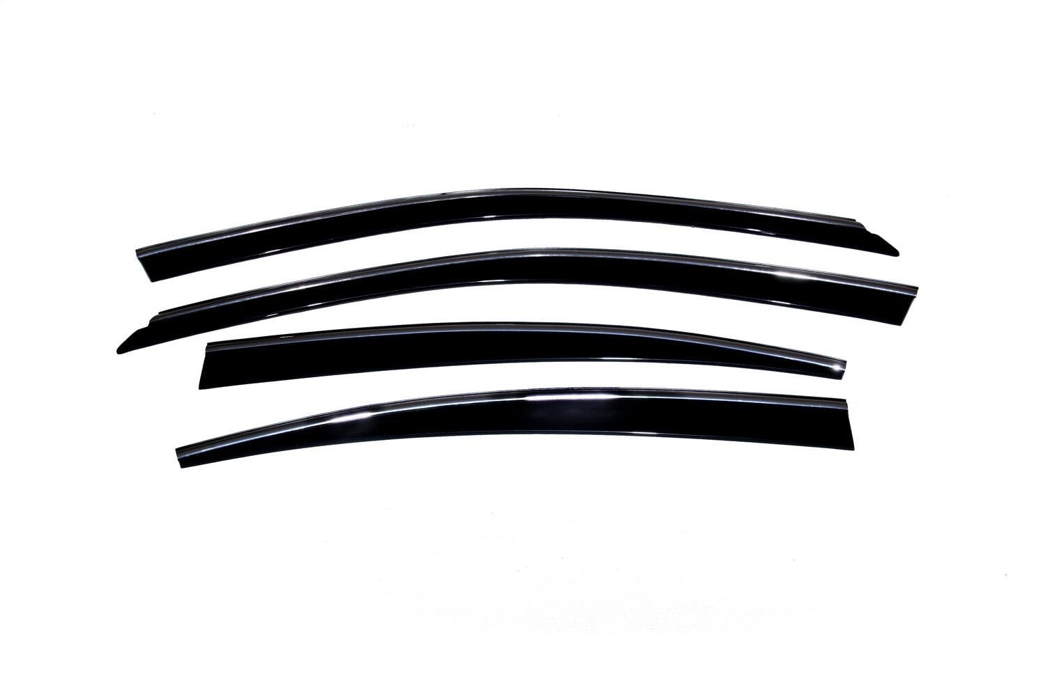 Auto Ventshade (AVS) 794012 Ventvisor® Low Profile Deflector 4 pc.; Smoke w/Chrome Trim; Auto Ventshade (AVS) 794012