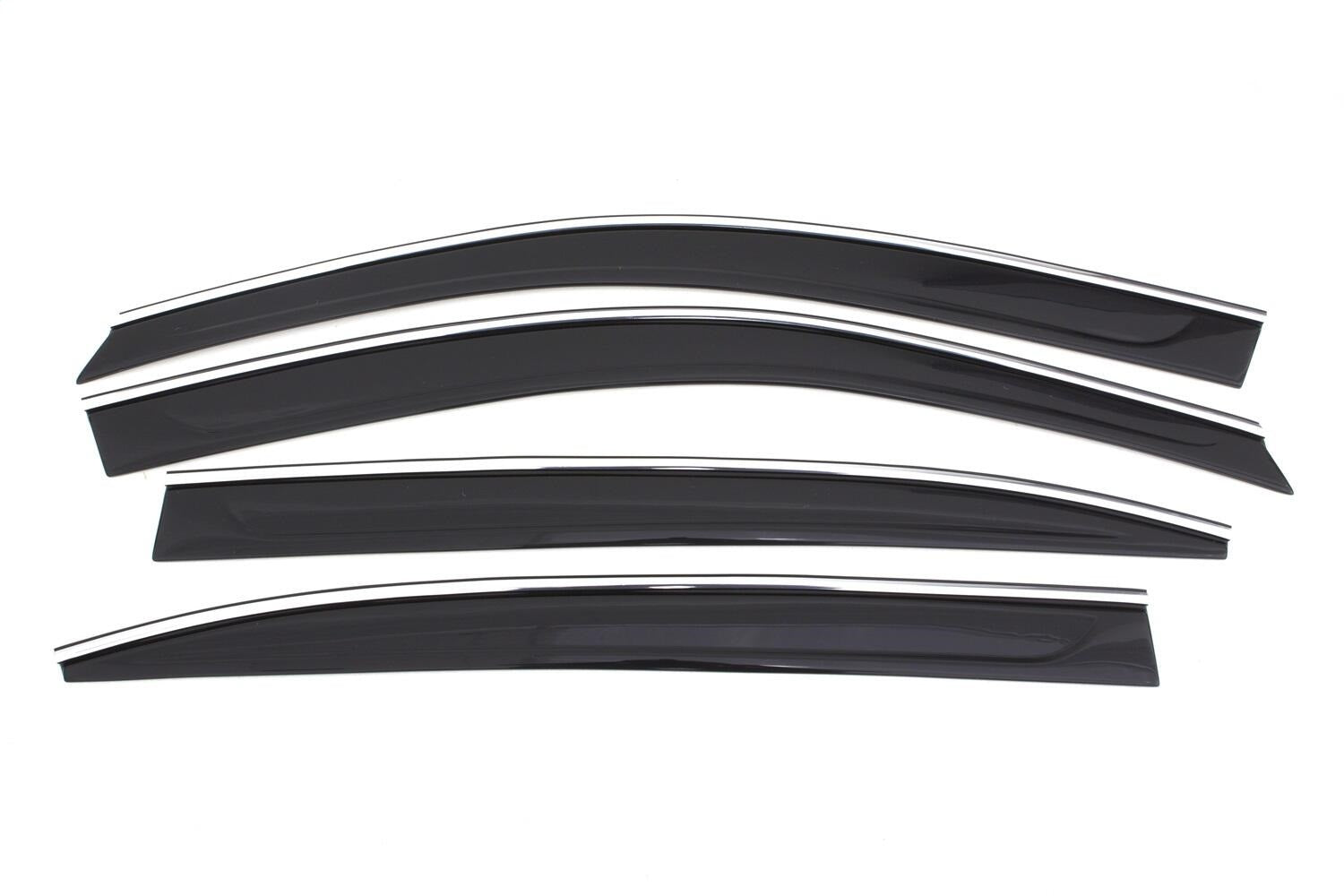 Auto Ventshade AVS 794017 Ventvisor® Low Profile Deflector 4 pc.; Smoke w/Chrome Trim; Auto Ventshade AVS 794017