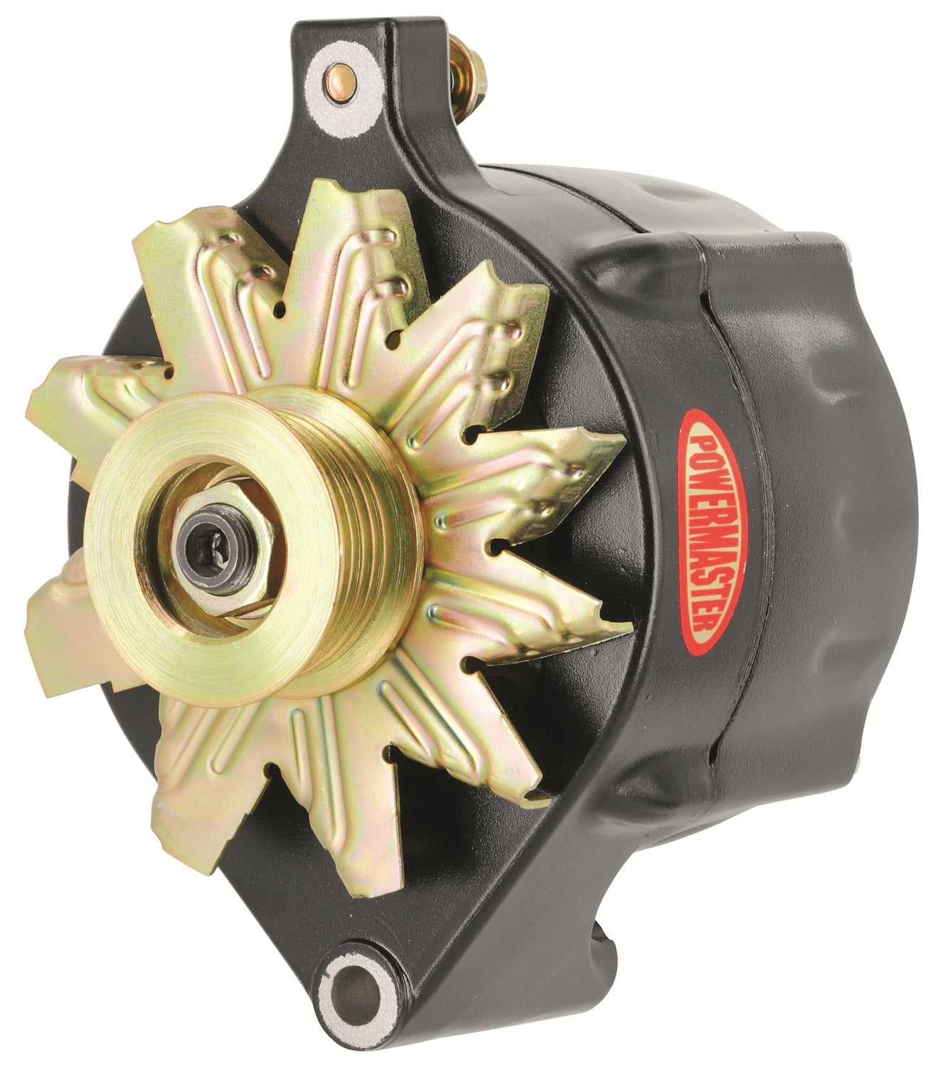 Powermaster Performance 8-57140 Alternator; Ford Upgrade; 150 Amp; 100 Idle; 6 Groove Pulley; 1 Wire; Black; Powermaster Performance 8-57140