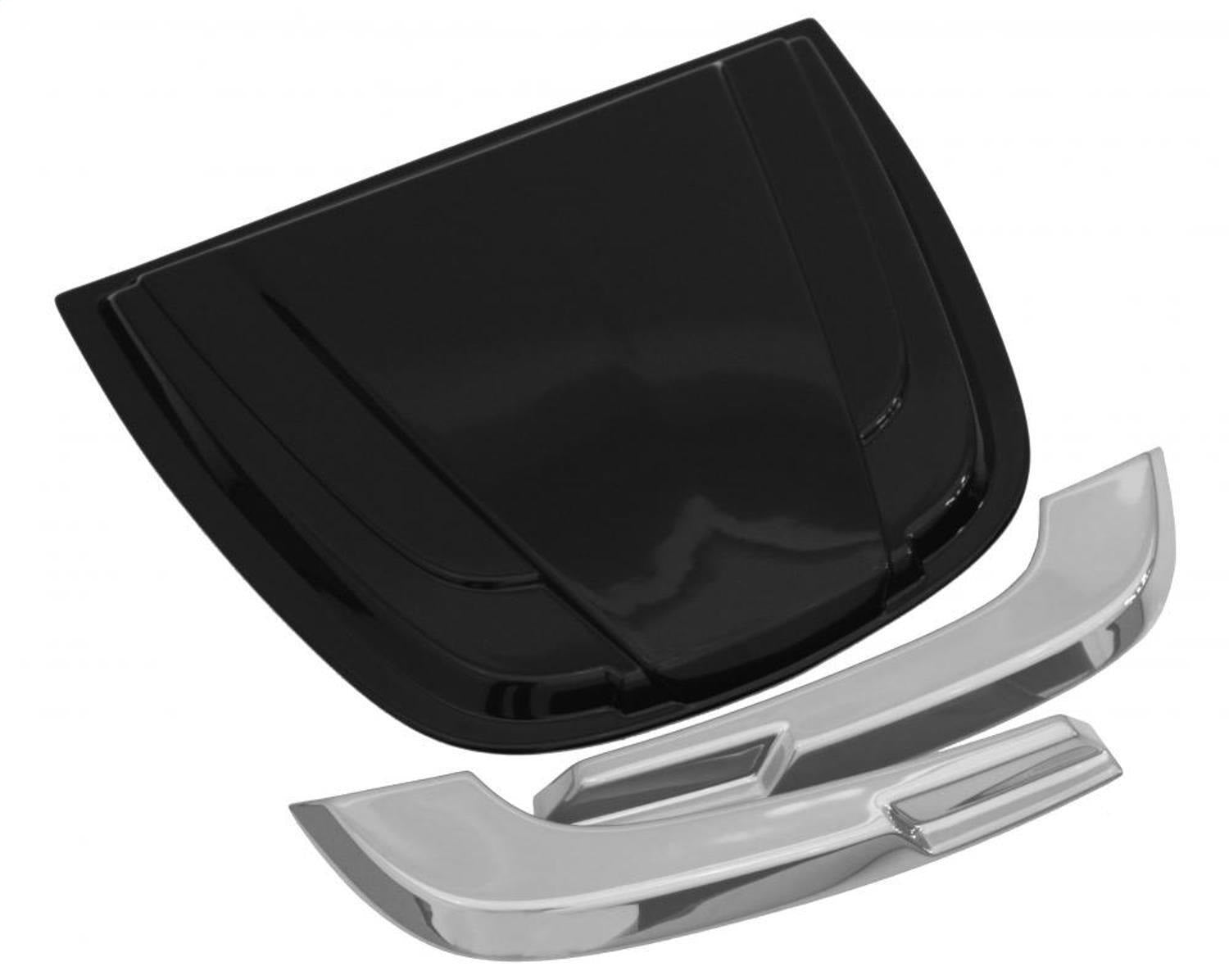 Auto Ventshade (AVS) 80010 Truck Cowl Scoop; 2 1/2 in. x 18 1/4 in. x 23 in.; Smoke; Large; Auto Ventshade (AVS) 80010