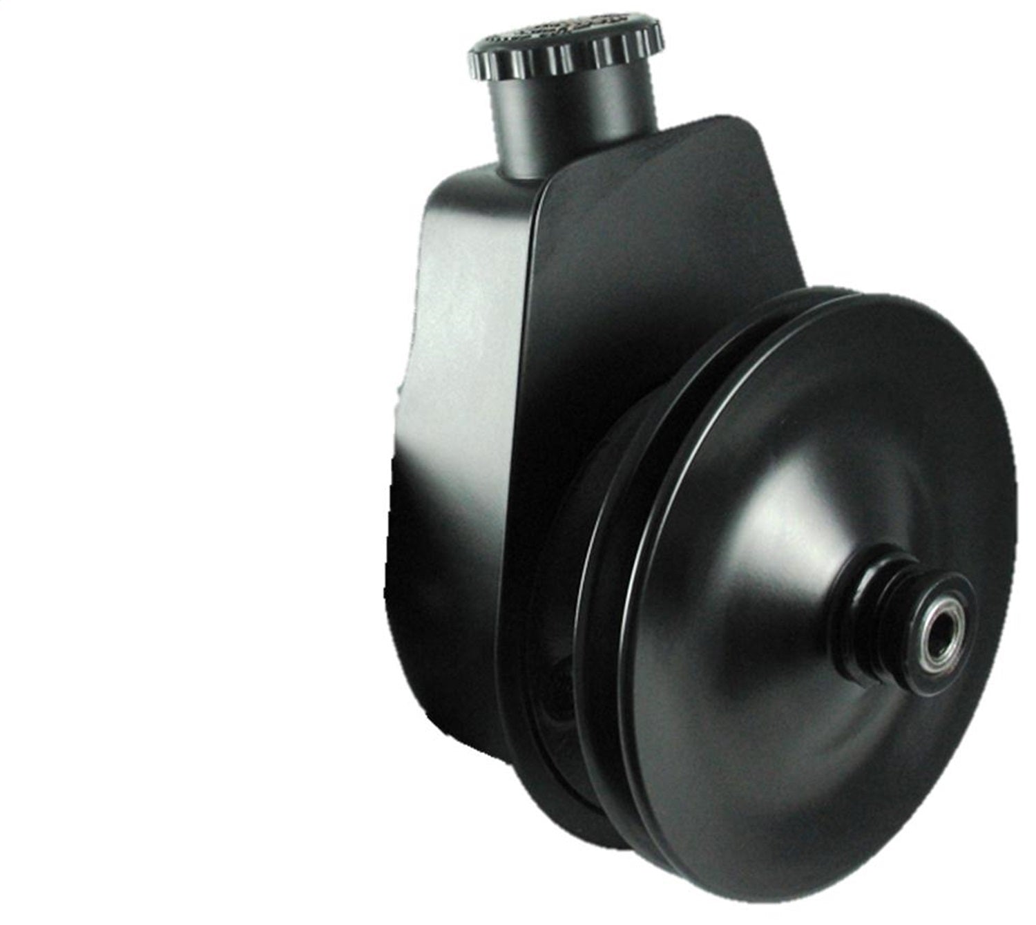 Borgeson 800329 Saginaw Self Contained P/S Pump Black With Straight Return Tube. Borgeson 800329