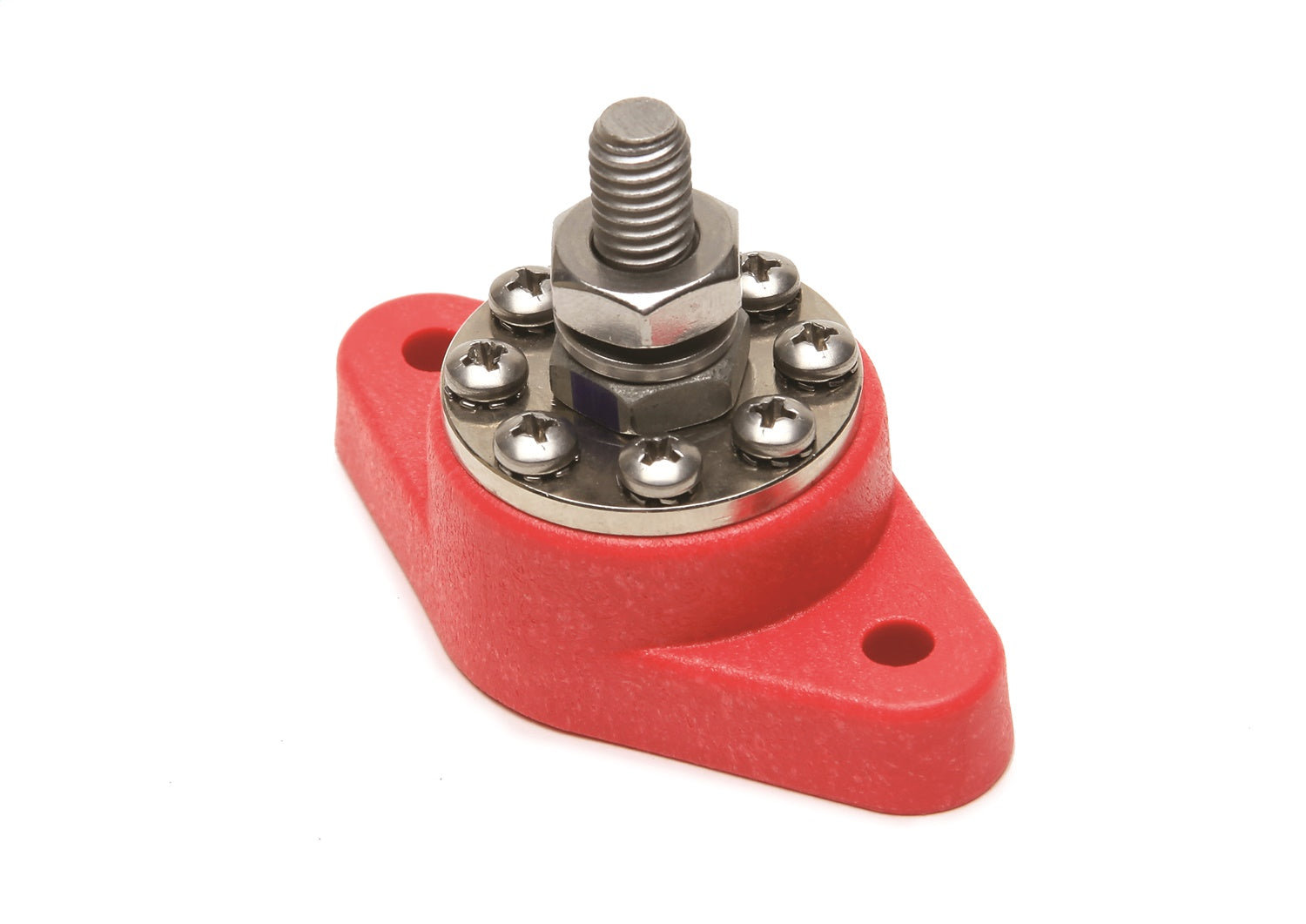 Painless Wiring 80114 8-Point Distribution Block; Red; Painless Wiring 80114