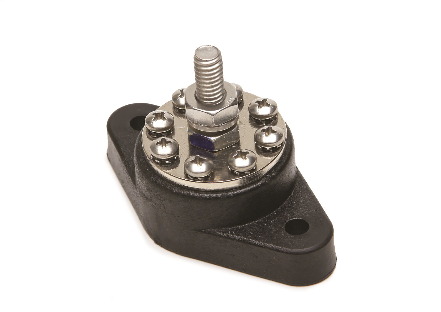 Painless Wiring 80115 8-Point Distribution Block; Black; Painless Wiring 80115