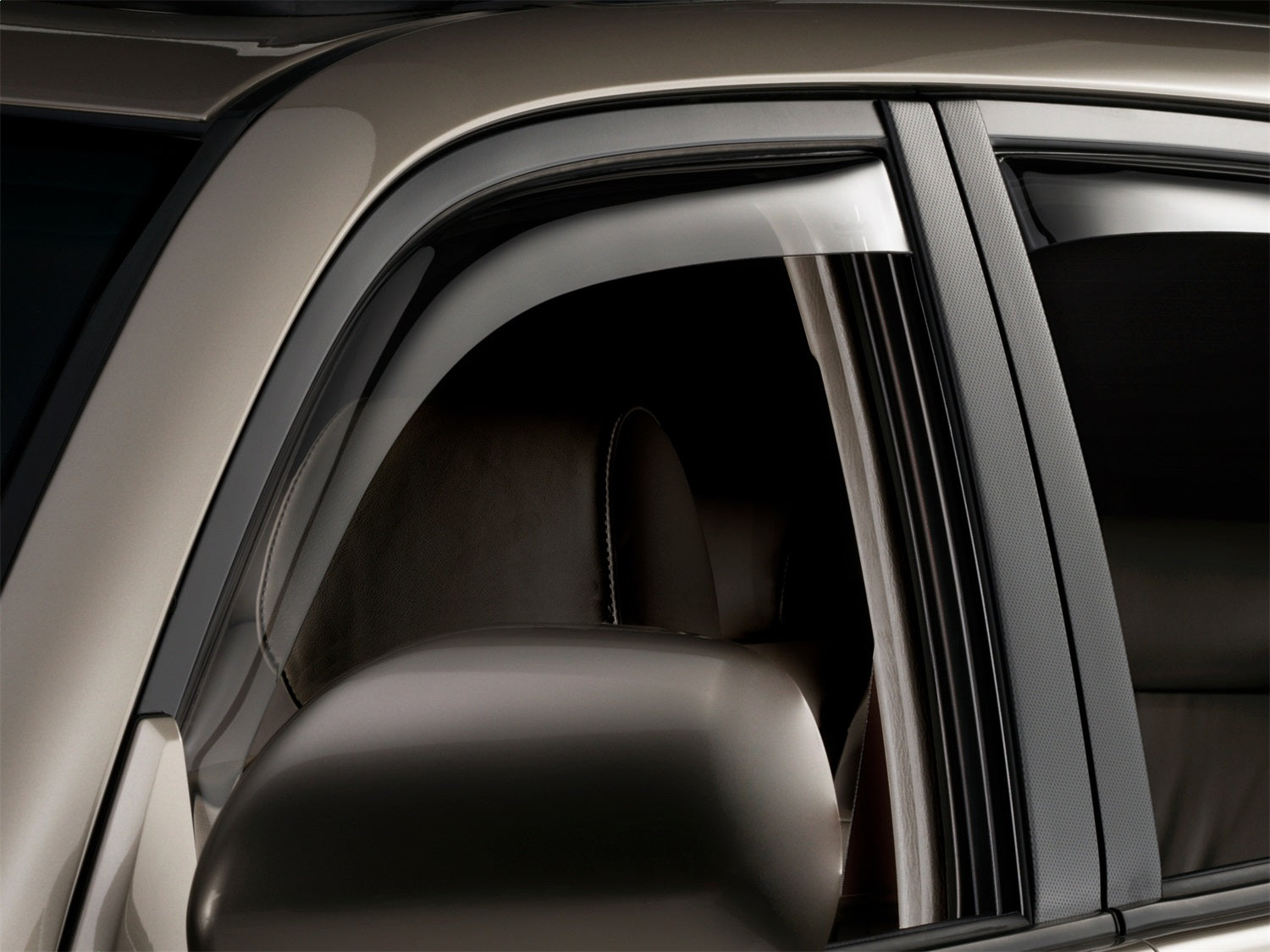 Weathertech 82317IM Side Window Deflector; Front And Rear; Dark Tint; Weathertech 82317IM