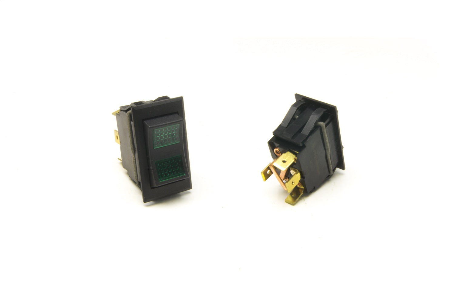 Painless Wiring 80402 Rocker Switch; On/Off/Momentary On; Green Lights; Painless Wiring 80402