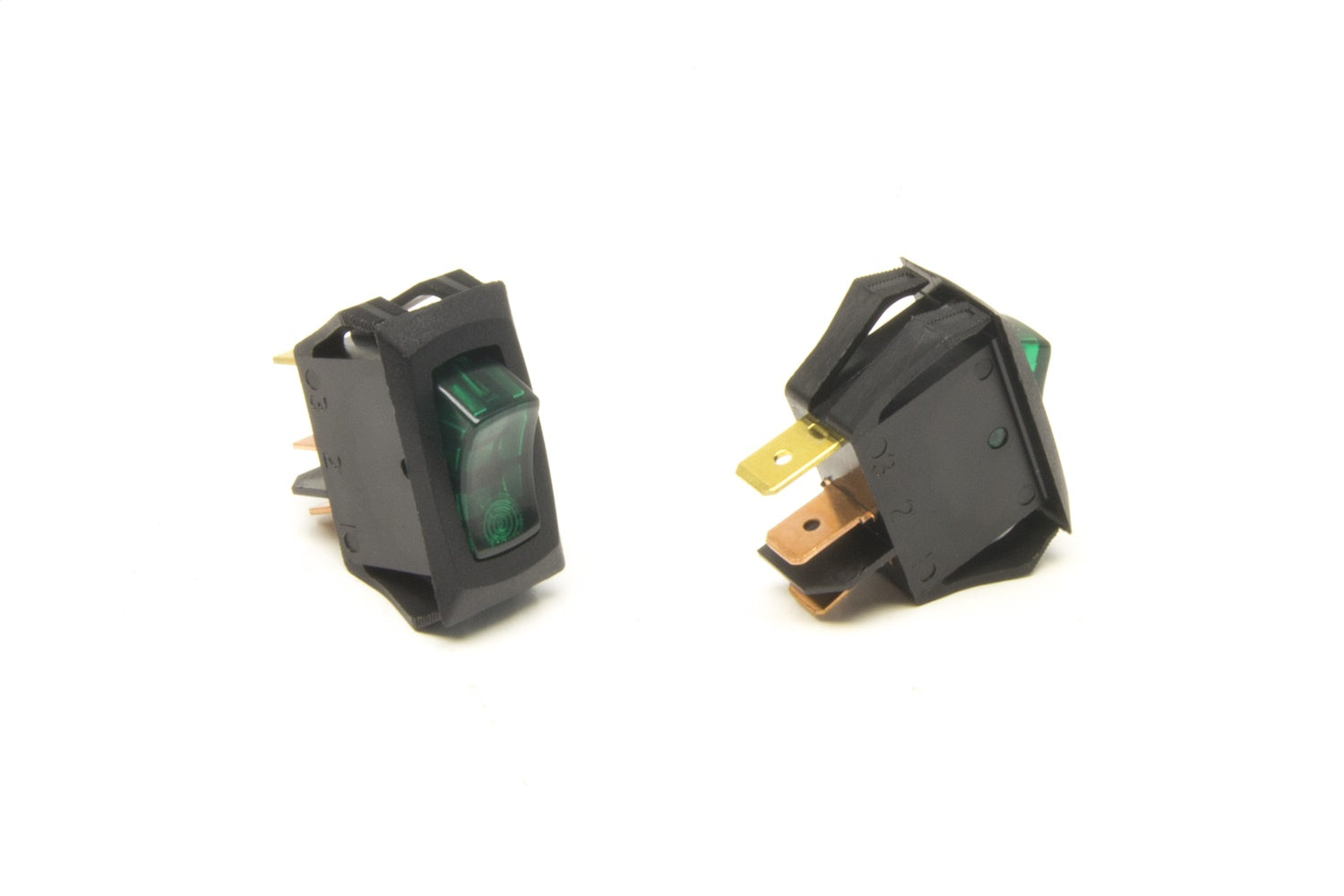 Painless Wiring 80413 Small Rocker Switch; On/Off; Green Light; Painless Wiring 80413