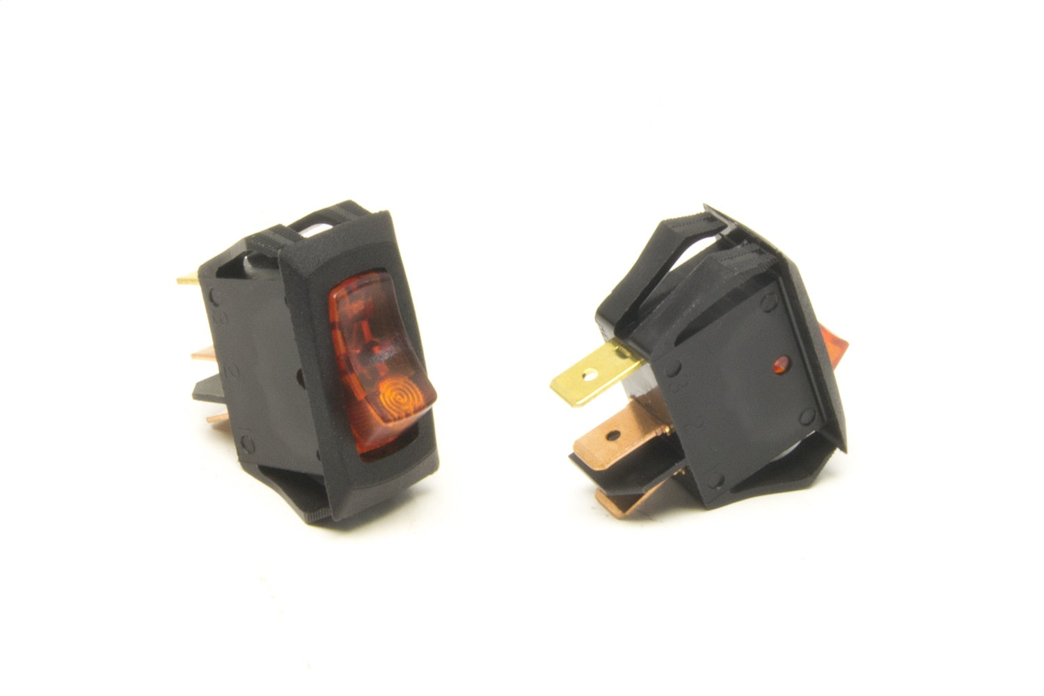 Painless Wiring 80414 Small Rocker Switch; On/Off; Amber Light; Painless Wiring 80414