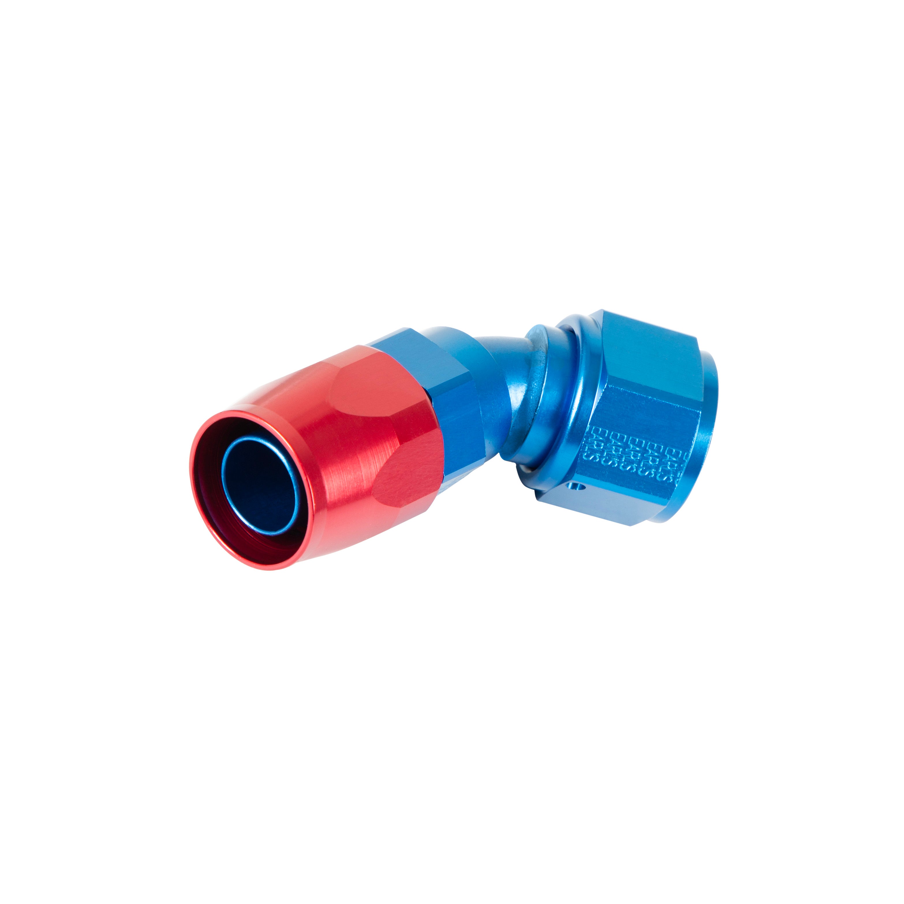 Earl's 45 Degree Swivel-Seal® Hose End -12 AN - Red/Blue - Clamshell Package