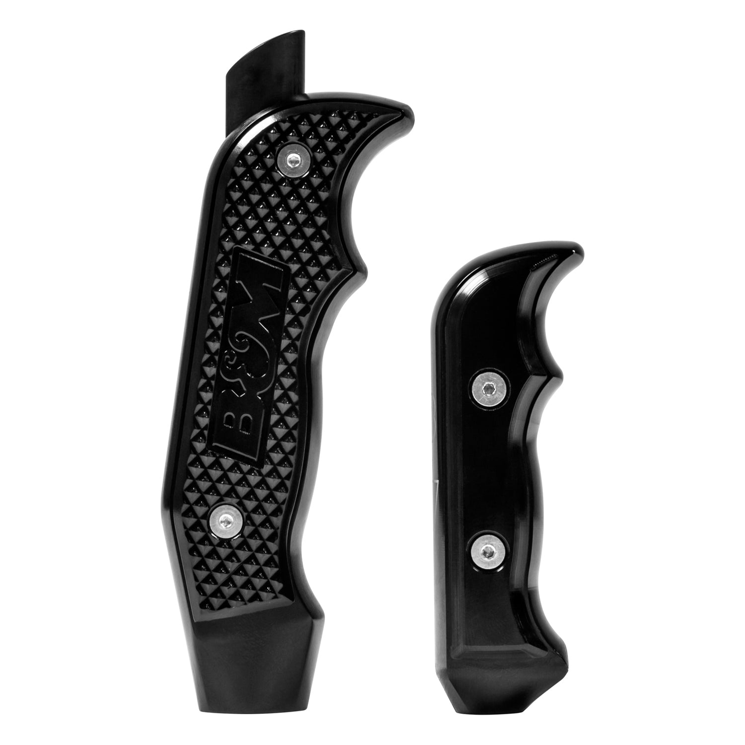 B&M 81101 Magnum Grip Shift Handle; Billet Aluminum; Incl. Hardware; Black Anodized; B&M 81101