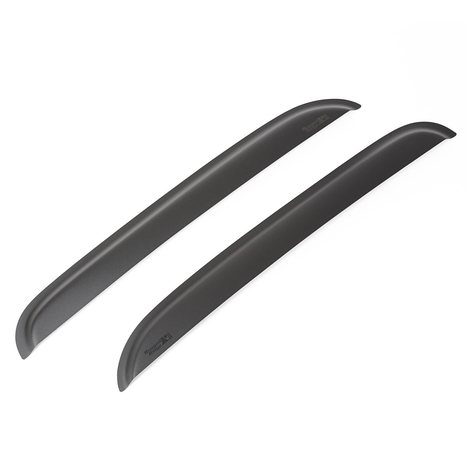 Rugged Ridge 81349.82 Window Visor; Rear; 2 pc.; Matte Black; Rugged Ridge 81349.82