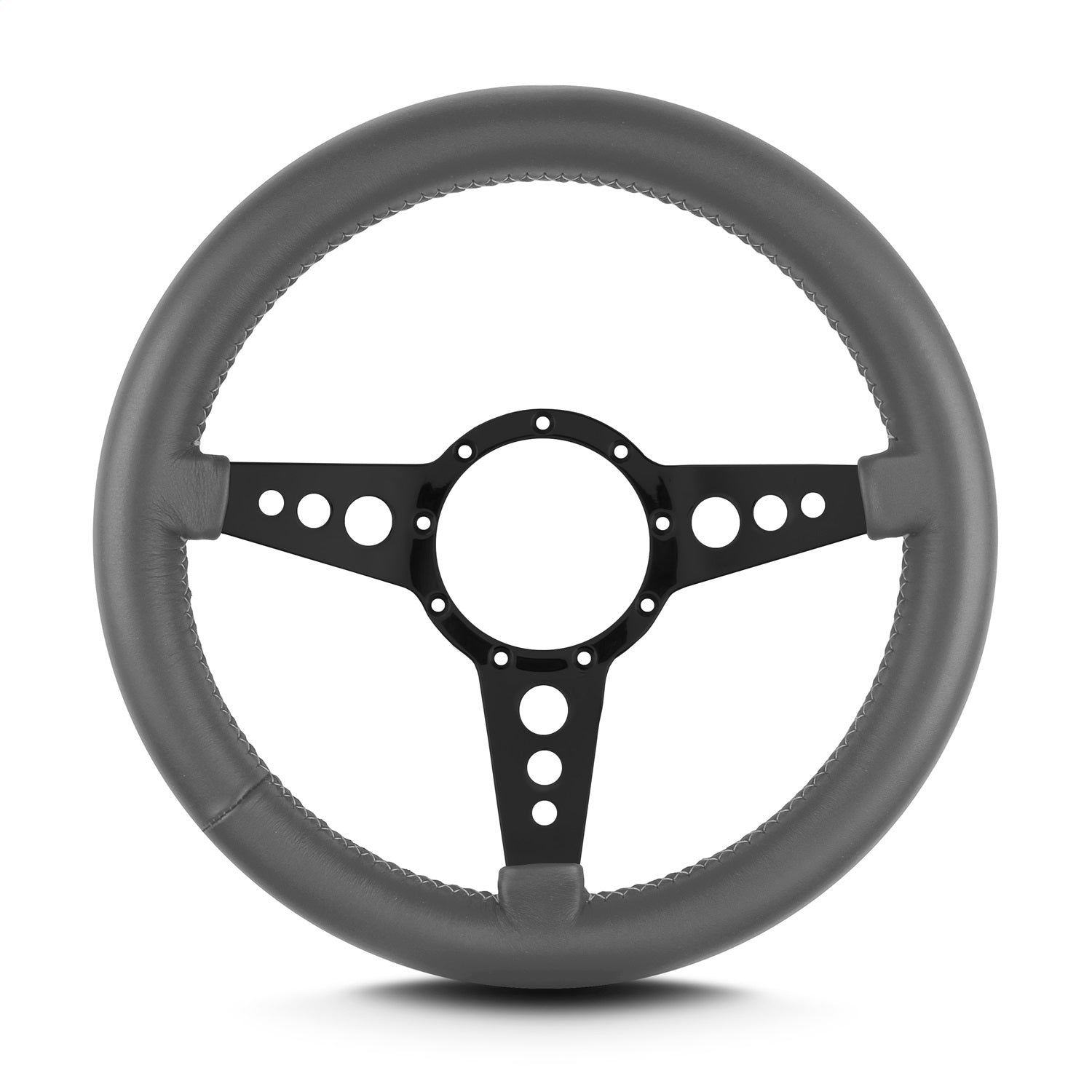 Lokar 81406 Lecarra Mark 4 GT Steering Wheel; Dark Grey; Black Spokes; 14 in. Thick Grip; Lokar 81406