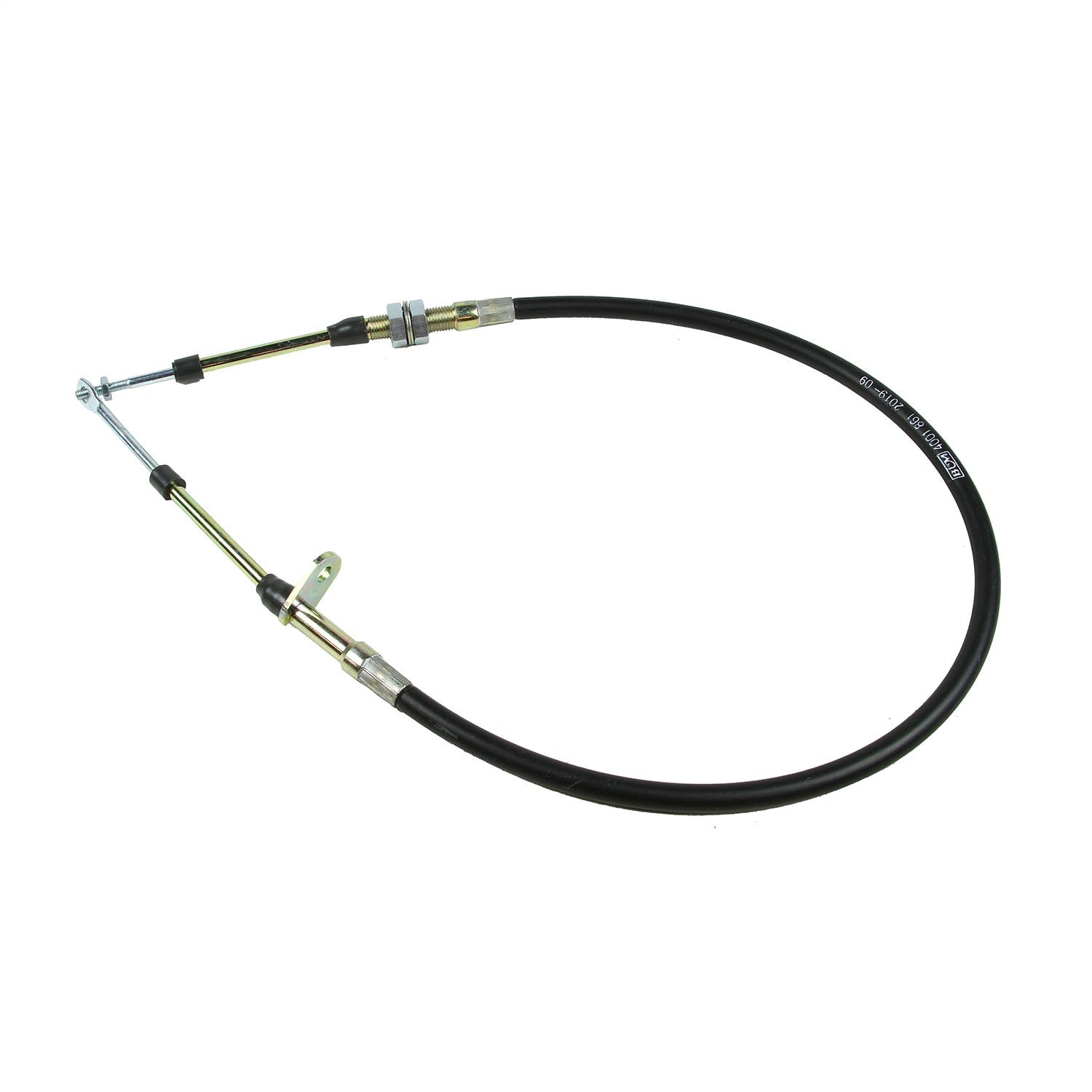 B&M 81831 Super Duty Race Shifter Cable; 3 ft.; Eyelet/Threaded; Black; B&M 81831
