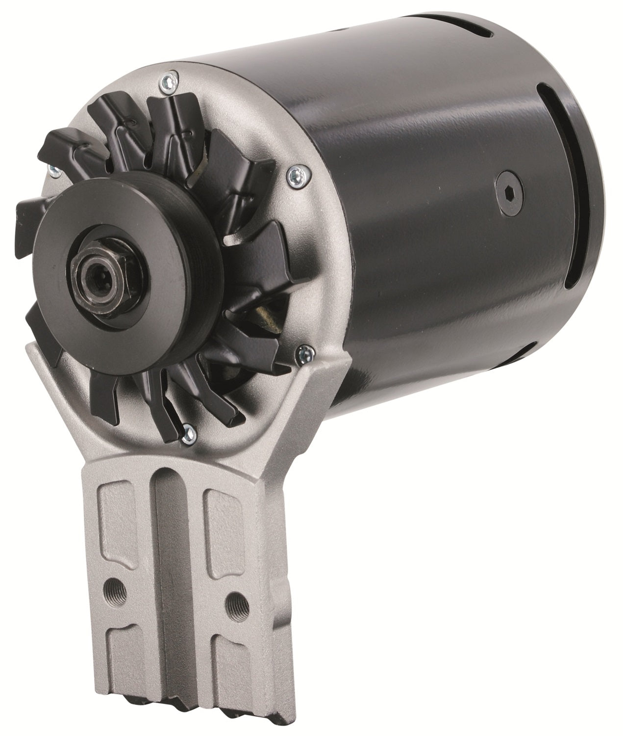 Powermaster Performance 82011 PowerGEN Alternator; Black; Front Mount; 90 Amp.; 65 Idle; 12V; Powermaster Performance 82011