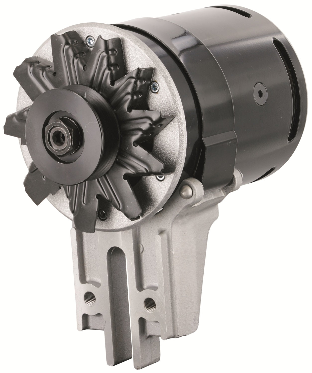 Powermaster Performance 82021 PowerGEN Alternator; Black; Strap Mount; 90 Amp; 65 Idle; 12 Volt; Powermaster Performance 82021