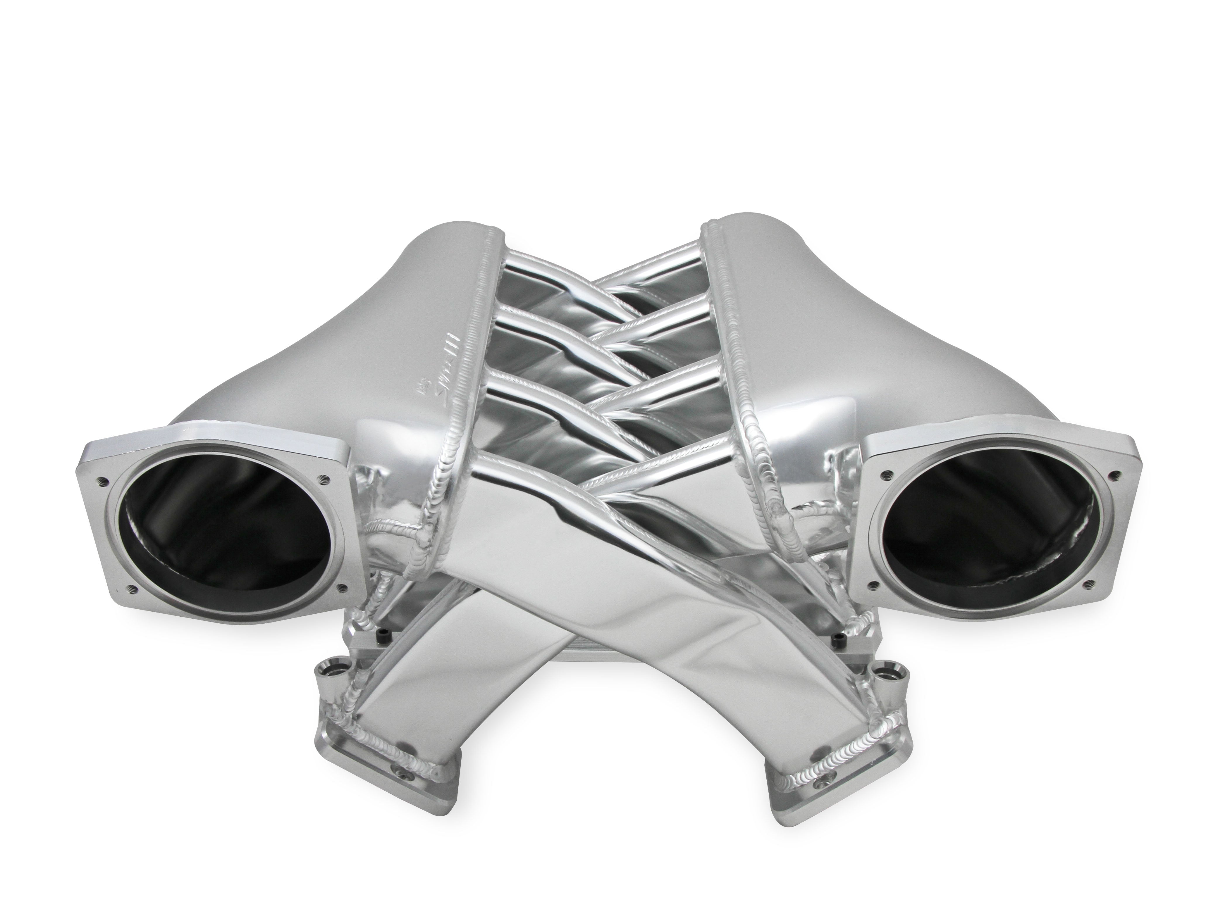 Holley Sniper EFI 822241 Sniper EFI Fabricated Intake Manifold Dual Plenum 102mm LS3/L92, Rail Kit - Slvr Holley Sniper EFI 822241