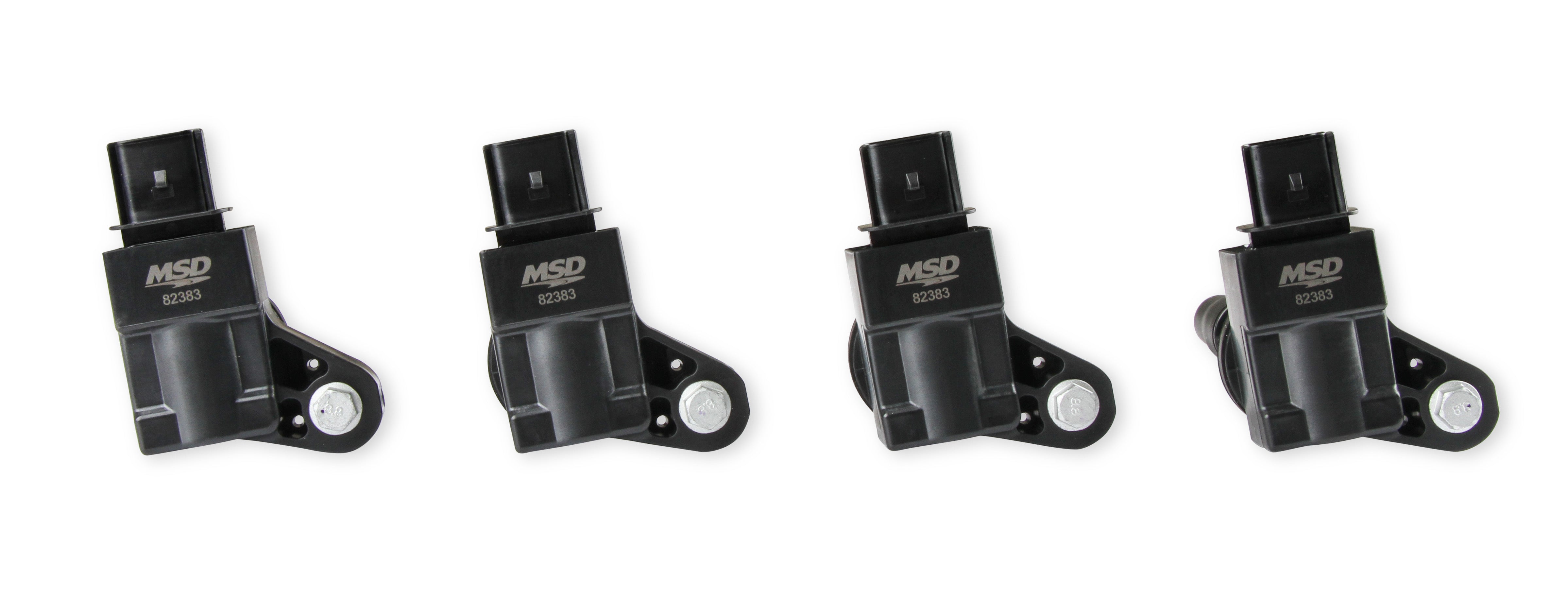 MSD Ignition Coil - Blaster Series - GM 4-Cyl Engines - Black - 4-Pack