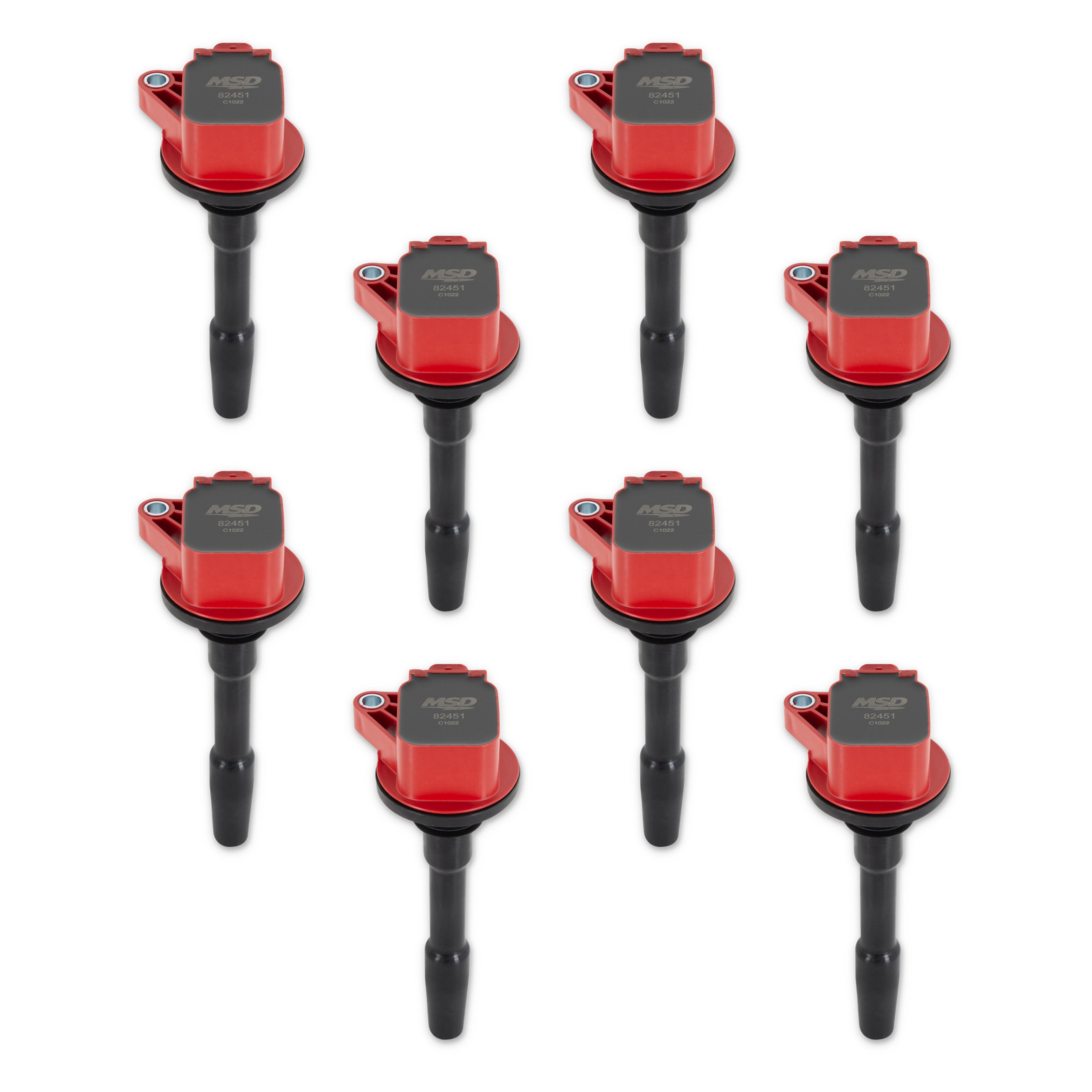 MSD Ignition Coil - Blaster - Ford 5.2L - V8 - SuperCharged - Red - 8 Pack