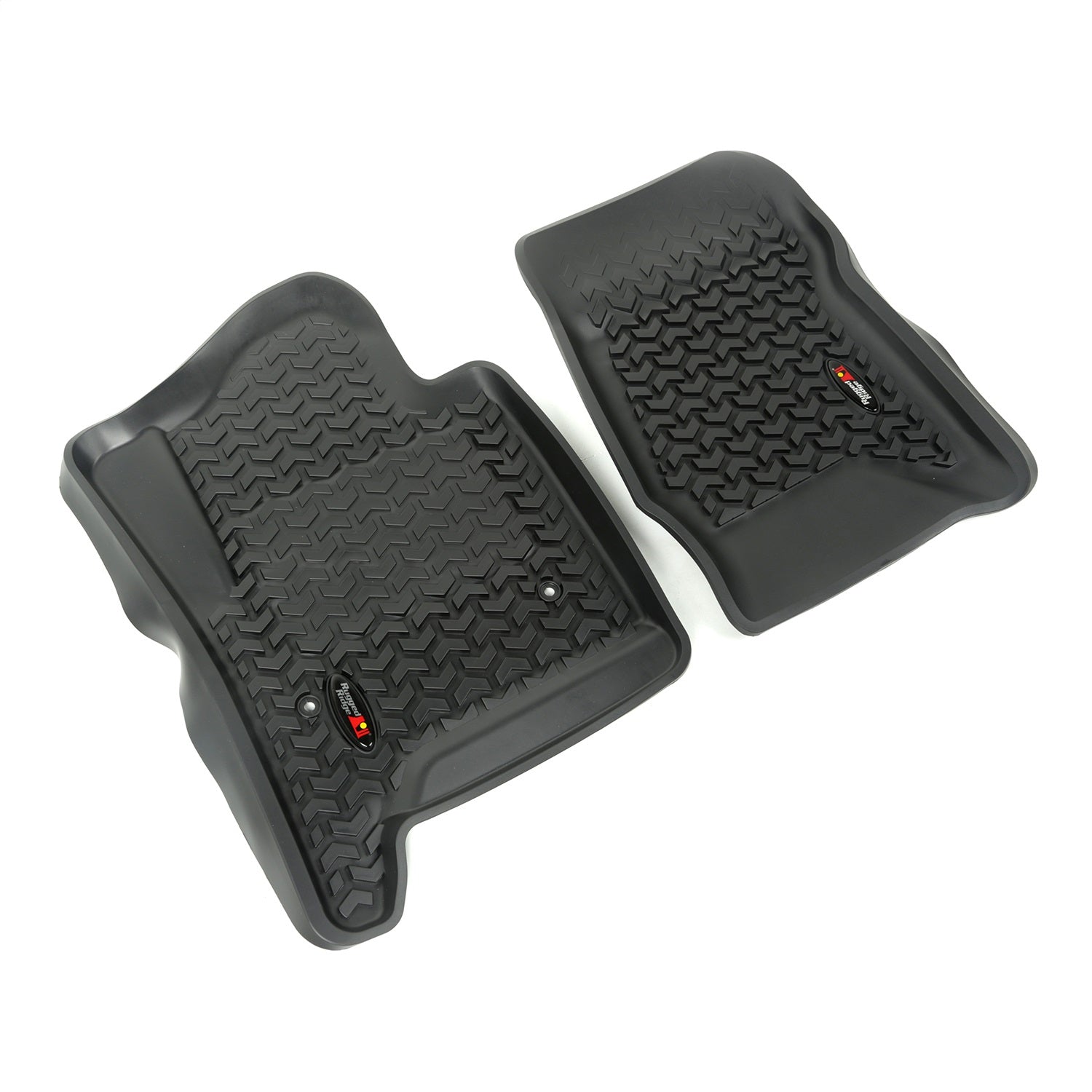 Rugged Ridge 82901.04 All Terrain Floor Liner; Front; Pair; Black; Rugged Ridge 82901.04