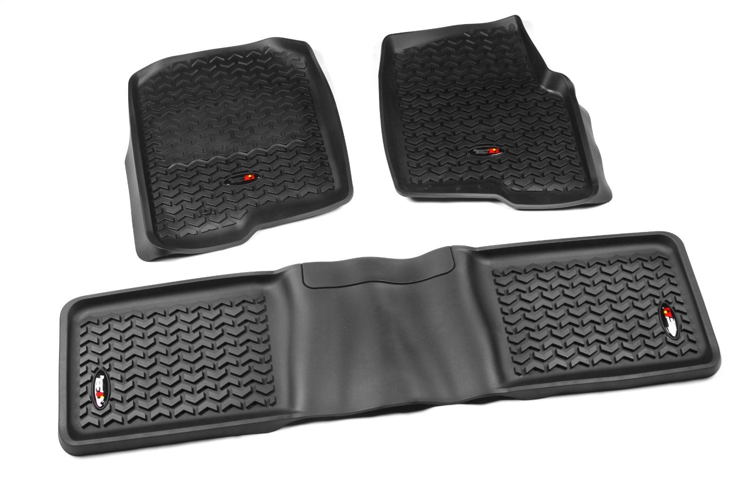 Rugged Ridge 82989.20 All Terrain Floor Liner; Front And Rear; Black; Rugged Ridge 82989.20