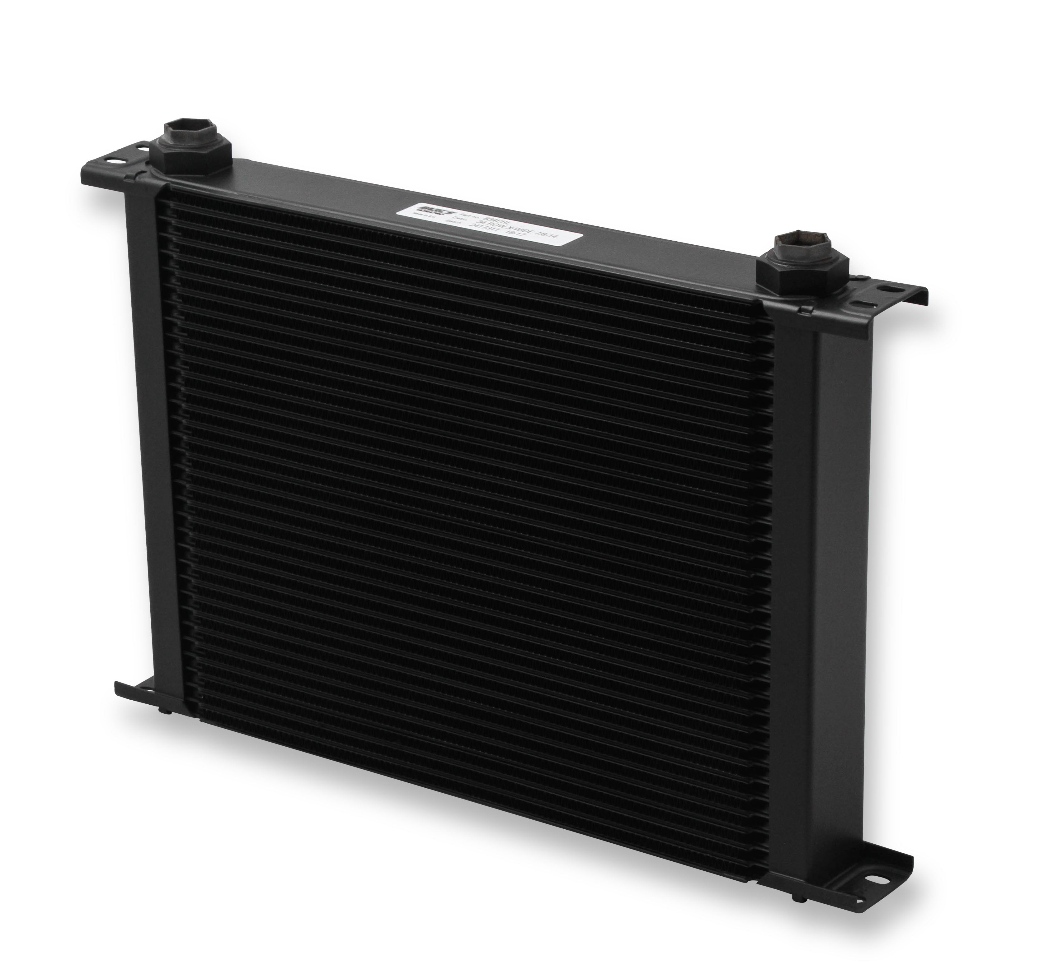 Earl's UltraPro Oil Cooler-Black,34Rows, Extra-Wide,10 O-Ring Boss Female Ports