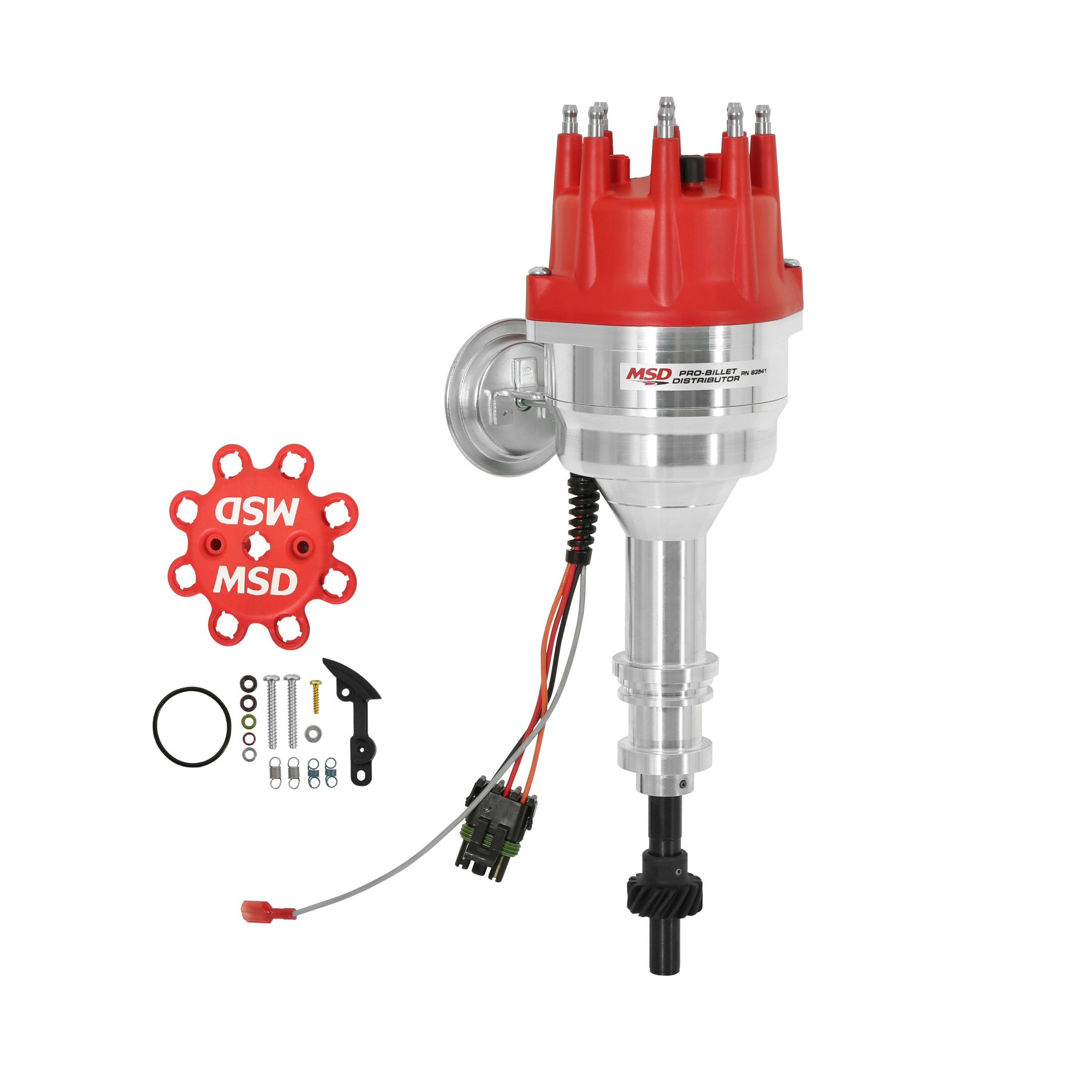 MSD 83541 Ford 351W Pro-Billet RTR Distributor w/Steel Gear MSD 83541