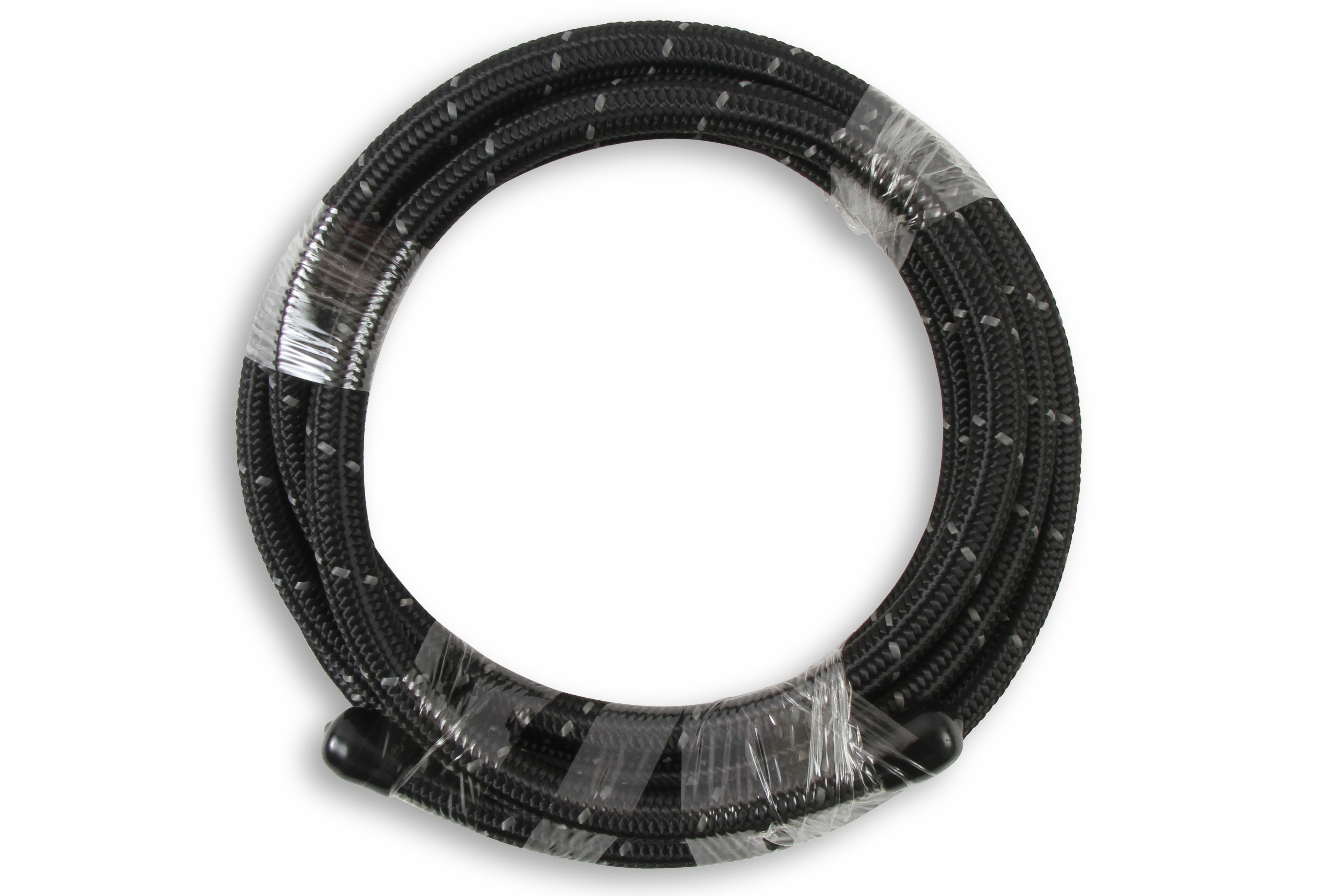 Mr. Gasket Black Nylon Braided Hose 6 AN - 3 Feet
