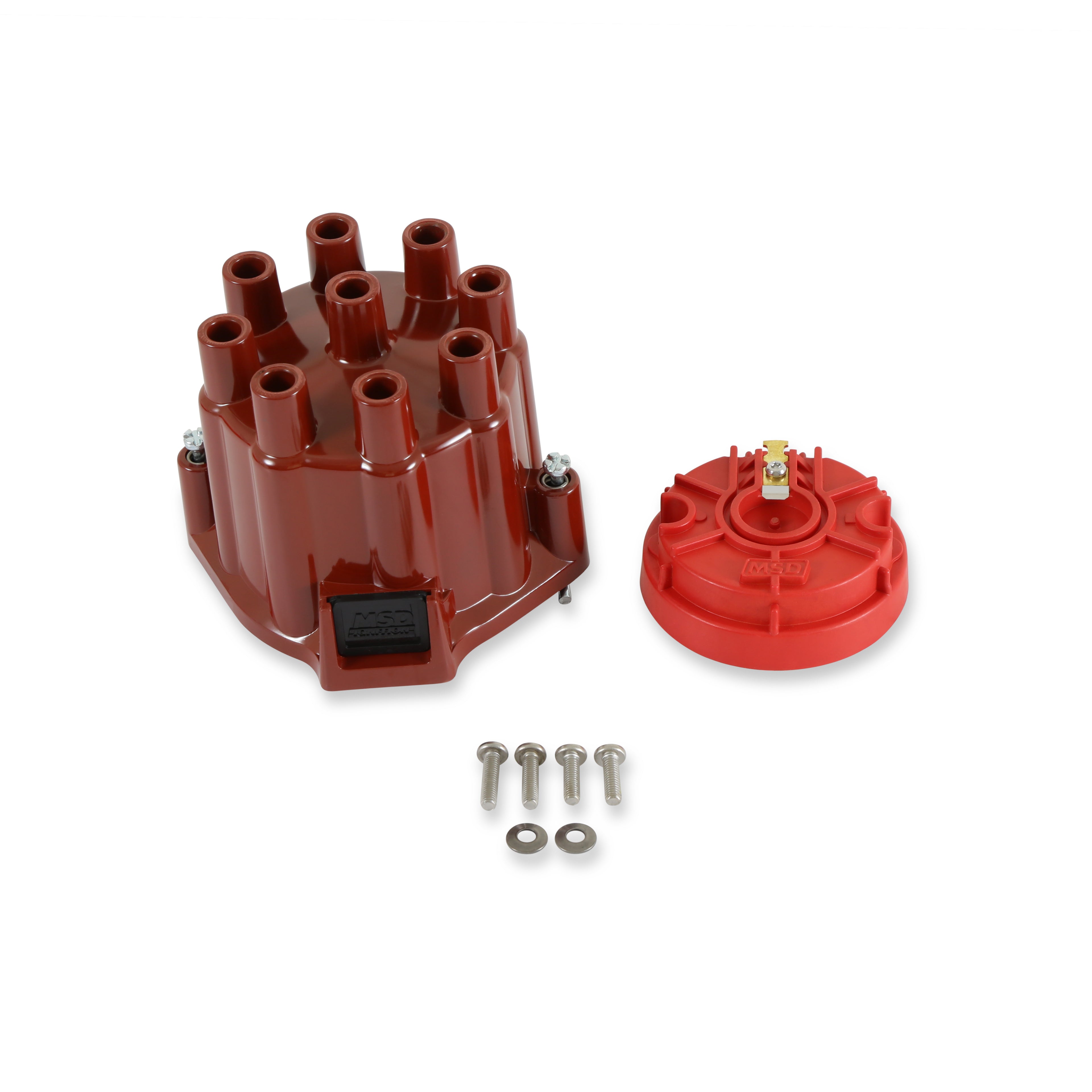 MSD 8442 Distributor Cap And Rotor Kit; GM Points Style Socket Cap; MSD 8442