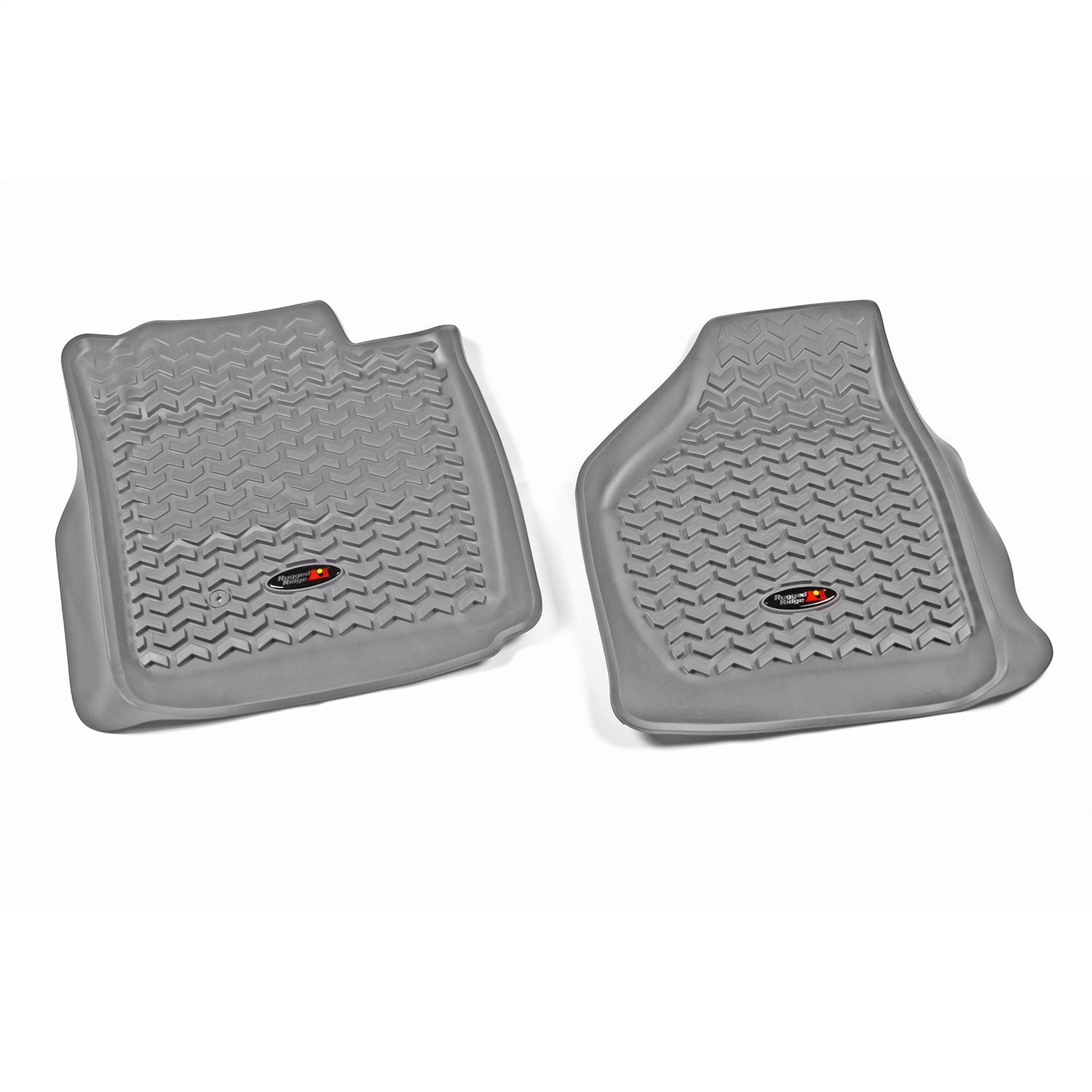 Rugged Ridge 84902.06 All Terrain Floor Liner; Front; Pair; Gray; Rugged Ridge 84902.06
