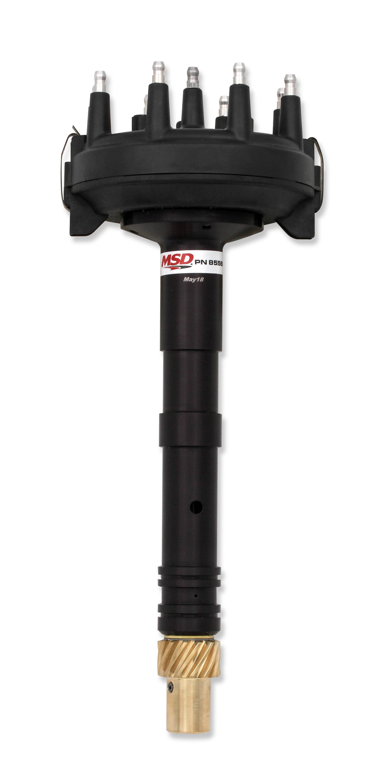 MSD 85583 BBC L/P Crank Trigger Distributor - Black MSD 85583