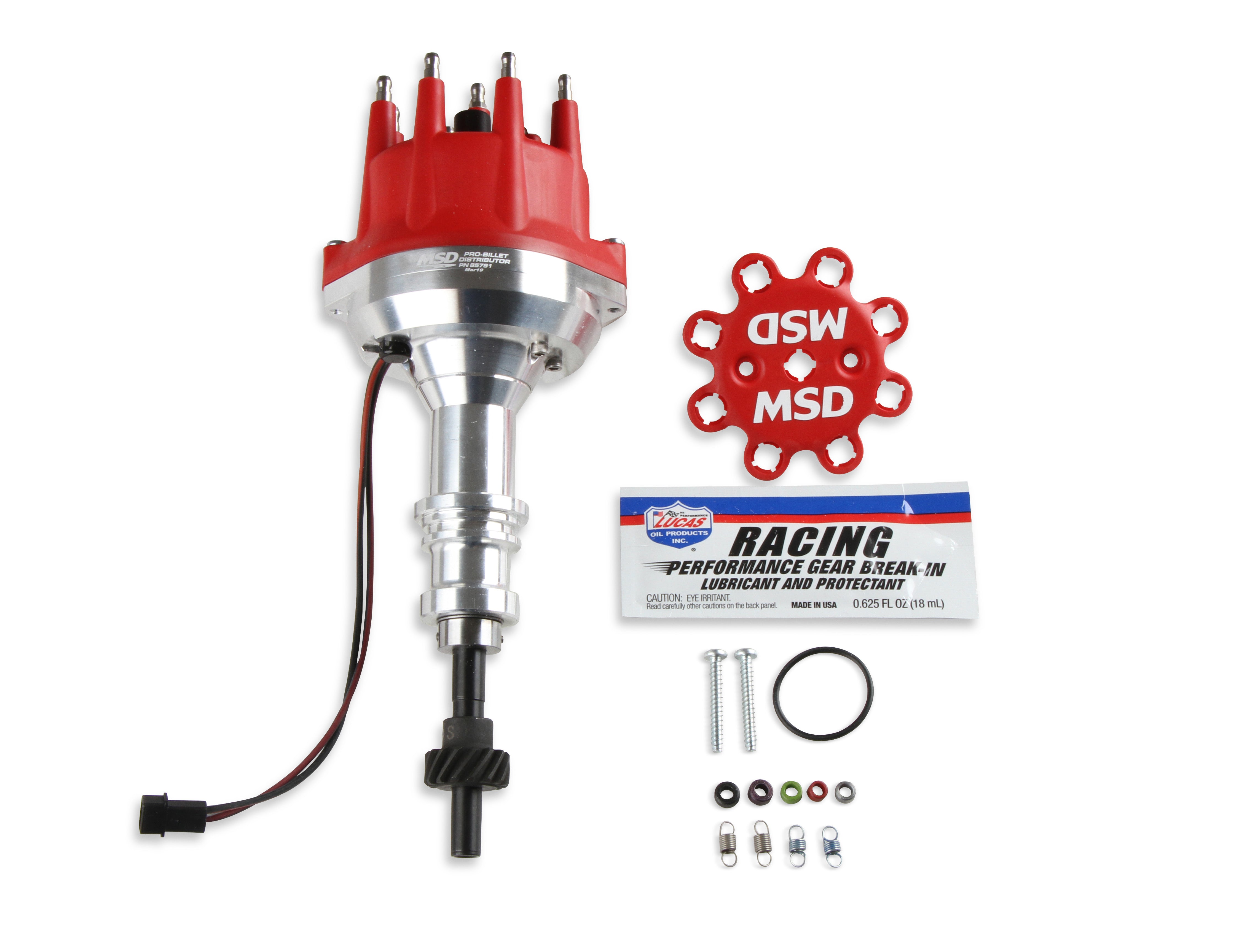 MSD 85791 Billet Distributor SBF 302 w/Small Cap MSD 85791
