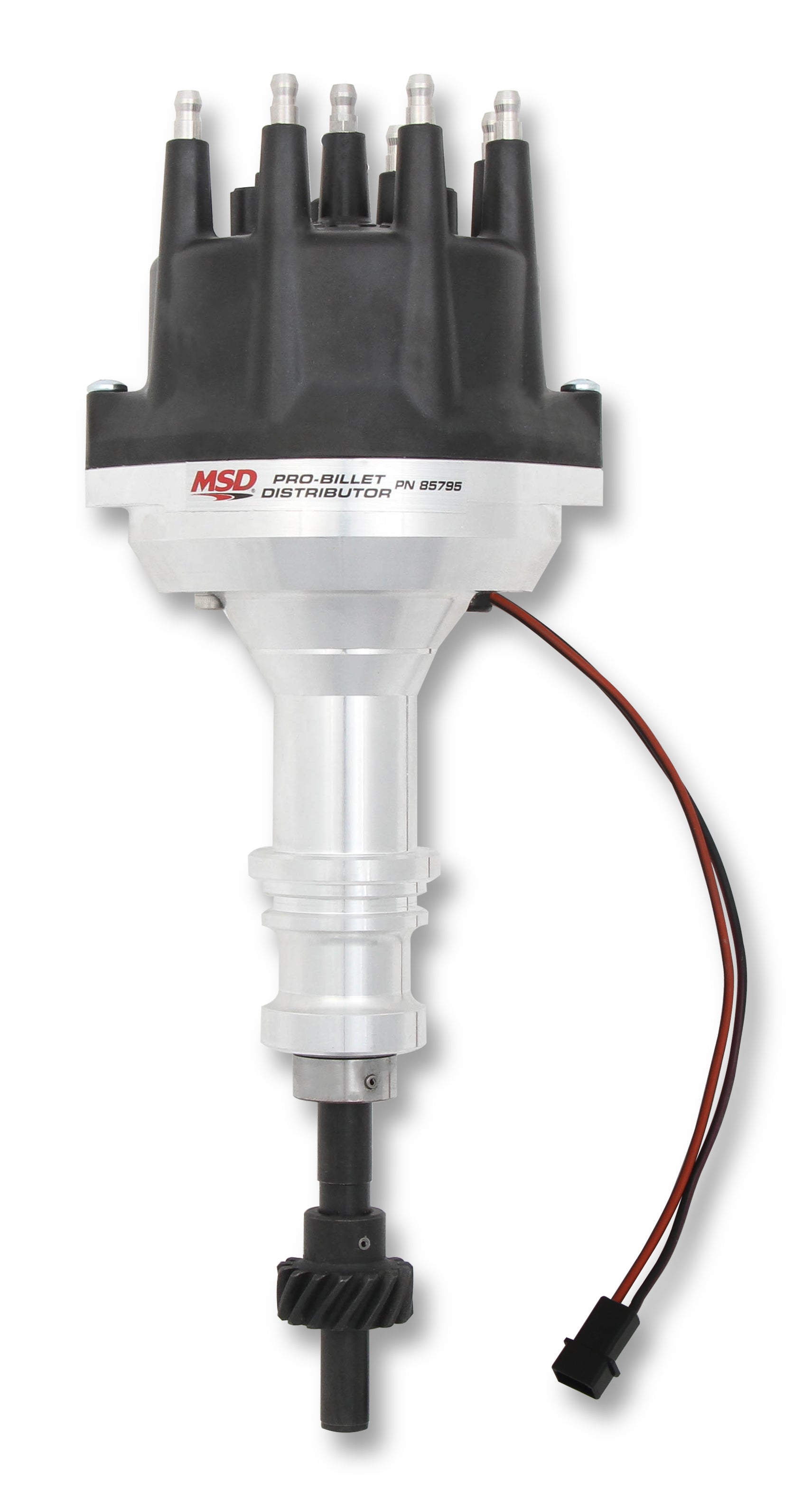 MSD 85795 SBF 302 Distributor Pro-Billet w/Black Cap MSD 85795