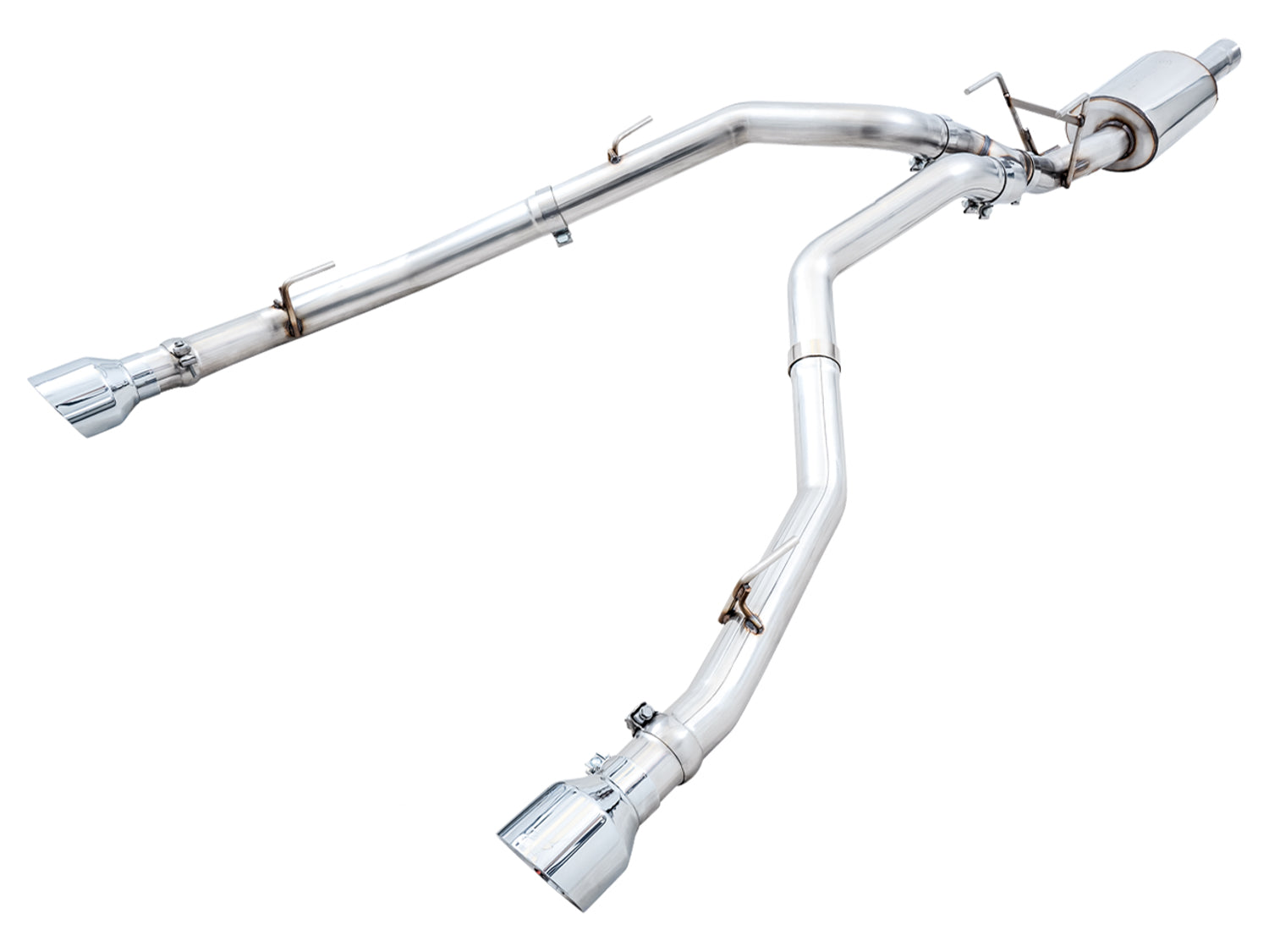 AWE Tuning 3015-32002 AWE 0FG Dual Rear Exit Catback for 4th Gen RAM 1500 5.7L (w/ bumper cutouts) AWE Tuning 3015-32002