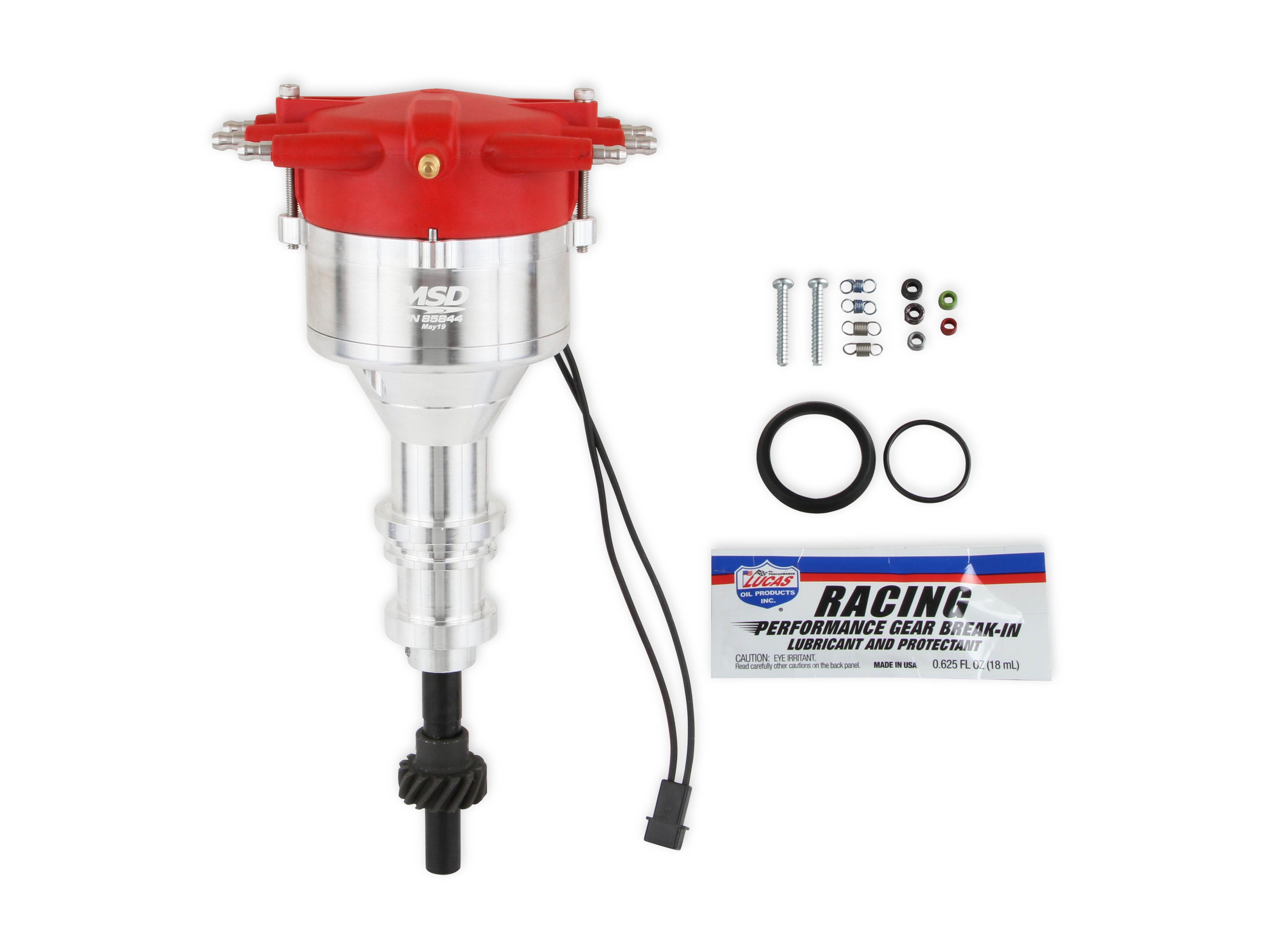 MSD 85844 Billet Distributor SBF 351W w/Crab Cap MSD 85844