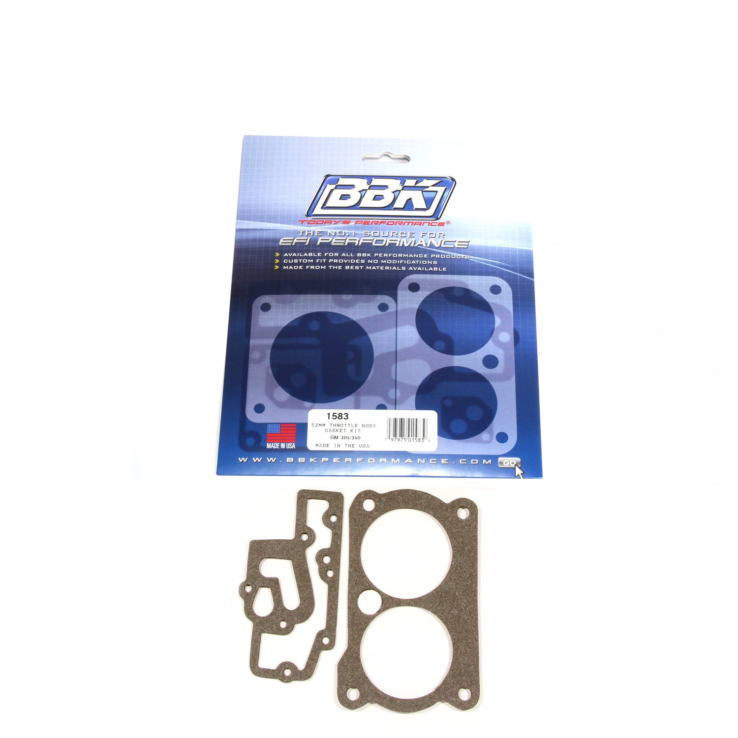 BBK Performance Parts 1583 Throttle Body Gasket Kit - 52mm GM BBK Performance Parts 1583
