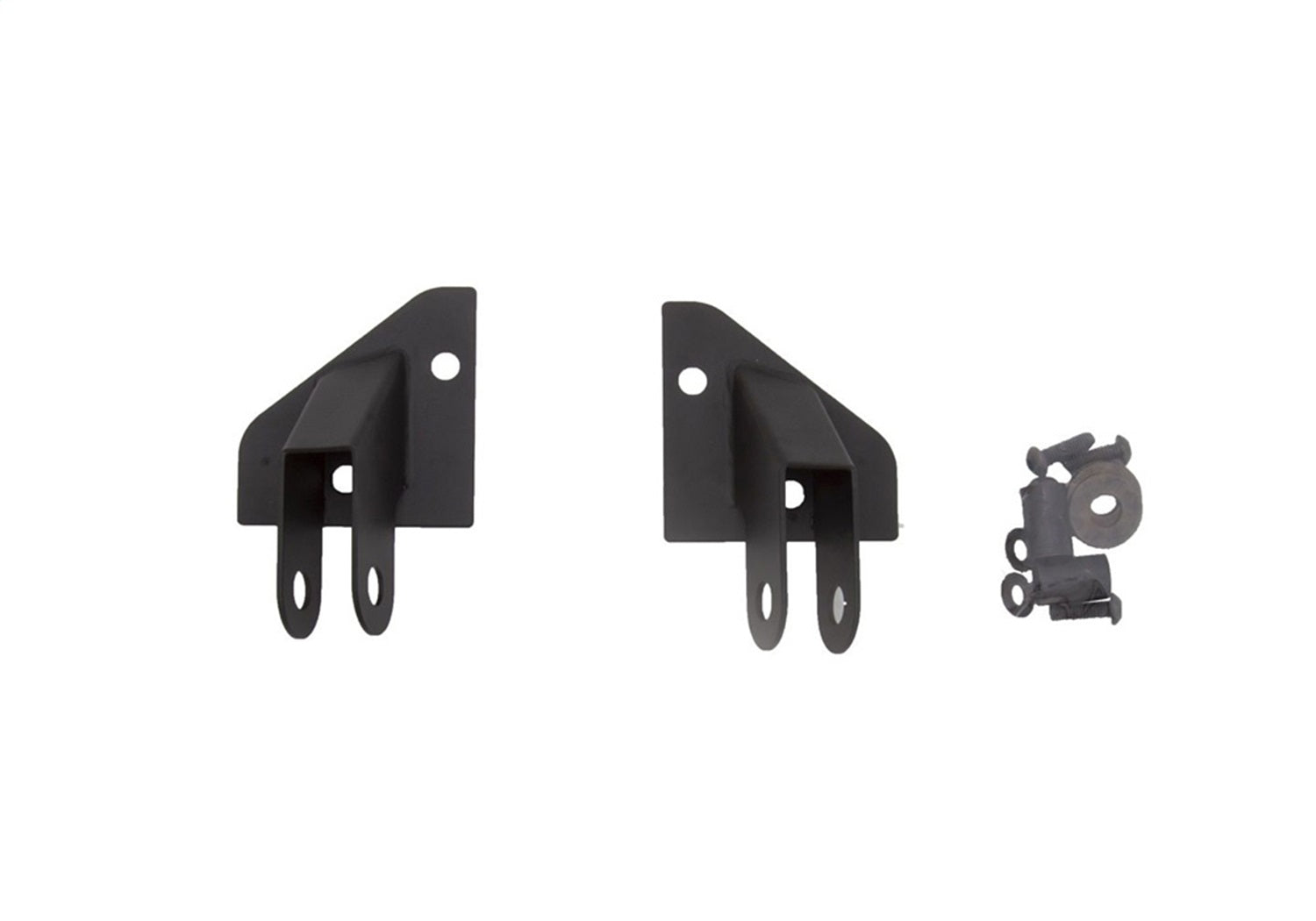 Rampage 8685 Mirror Relocation Brackets; Off Road Coat Black; Pair; Rampage 8685