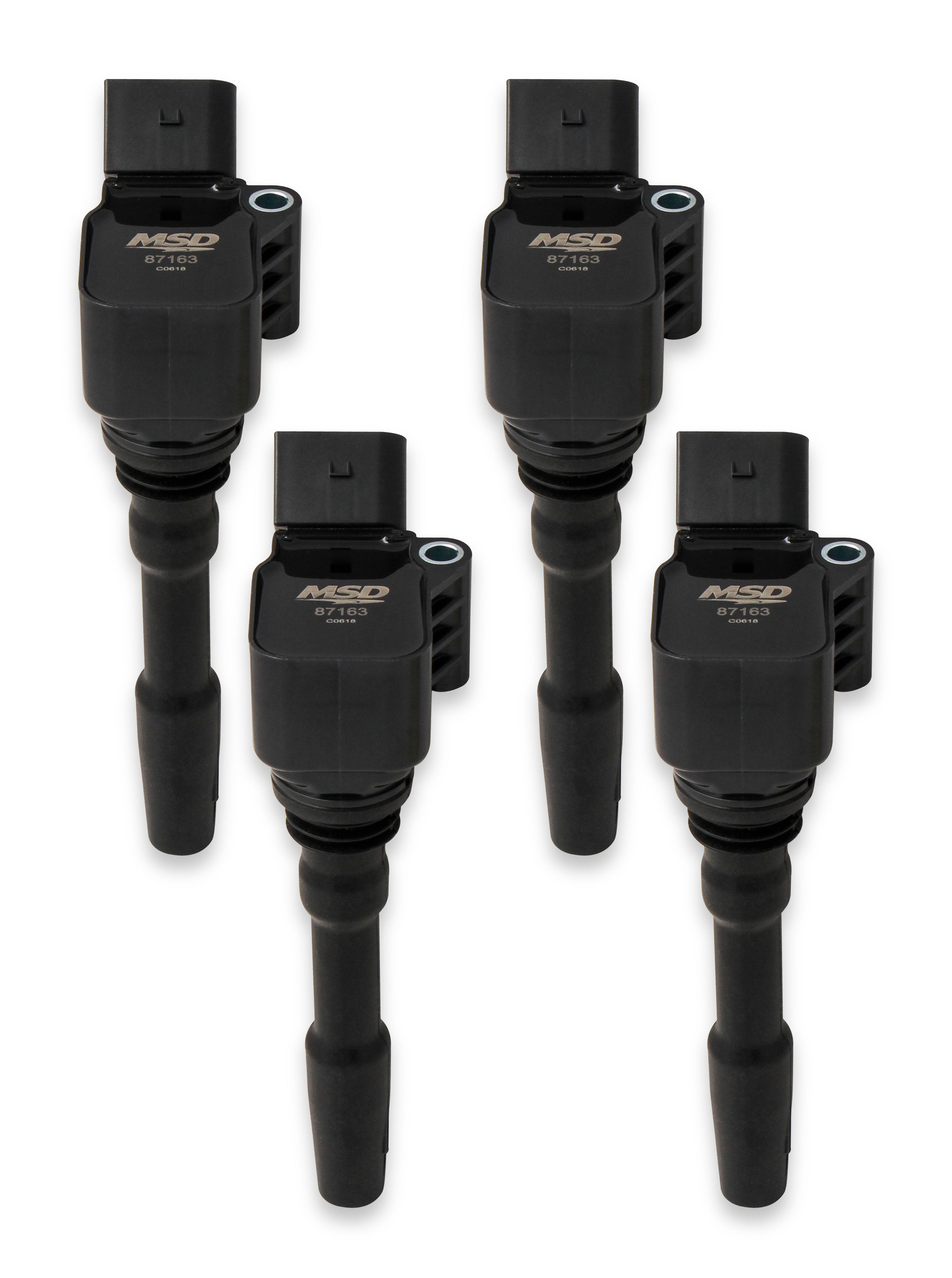 MSD Ignition Coil - Blaster Series - VW / Audi 1.8L/2.0L Engines - Black- 4-Pack
